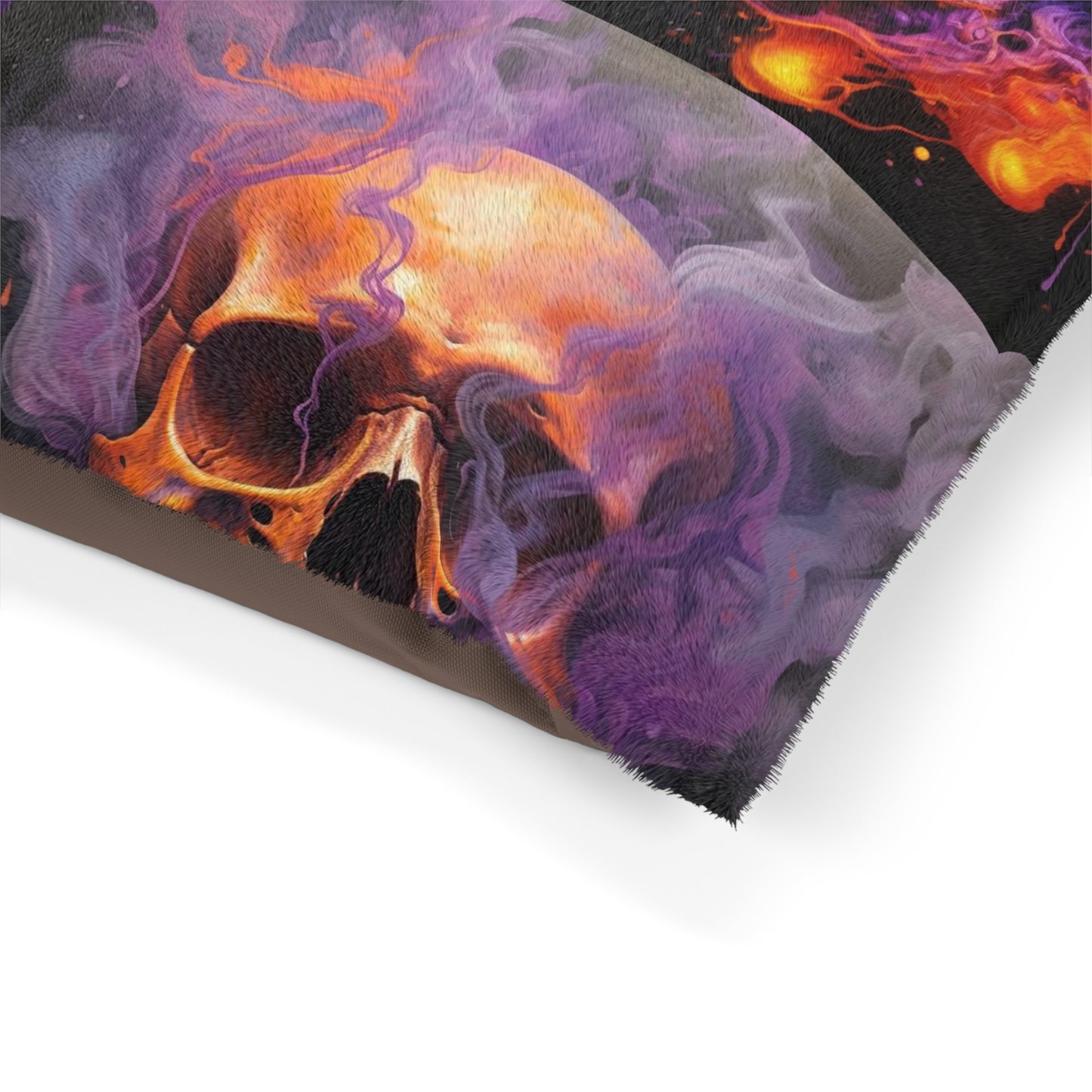 Pet Bed Skull Flames 5