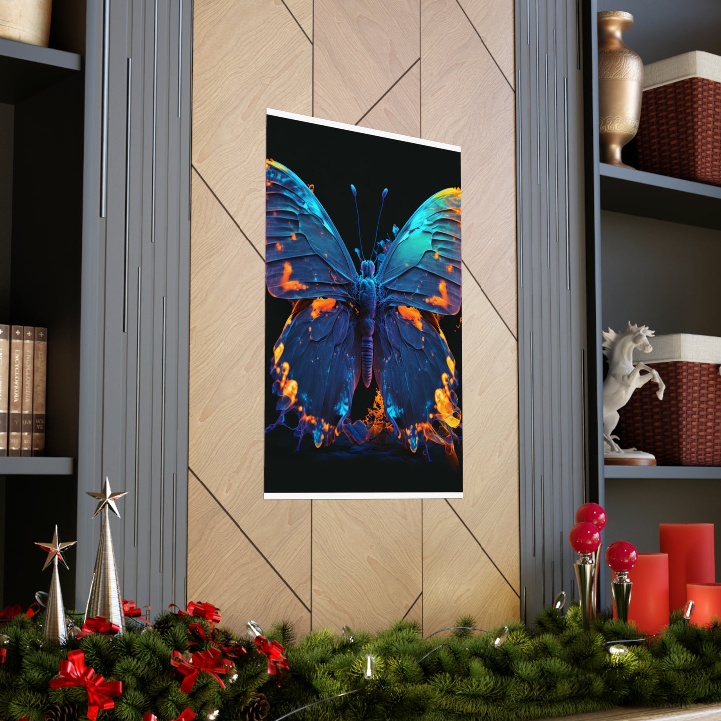 Premium Matte Vertical Posters Thermal Butterfly 3