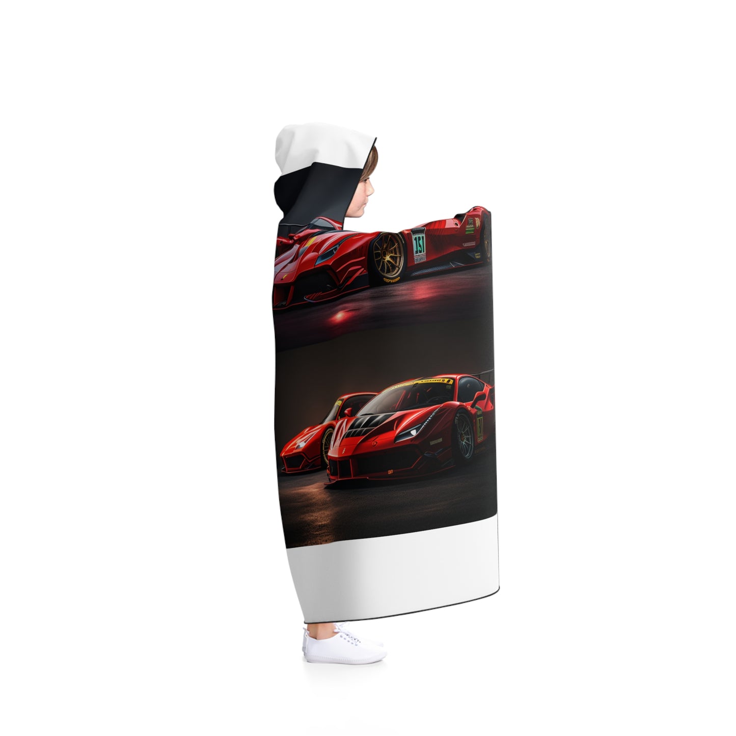 Hooded Blanket Ferrari Red 5