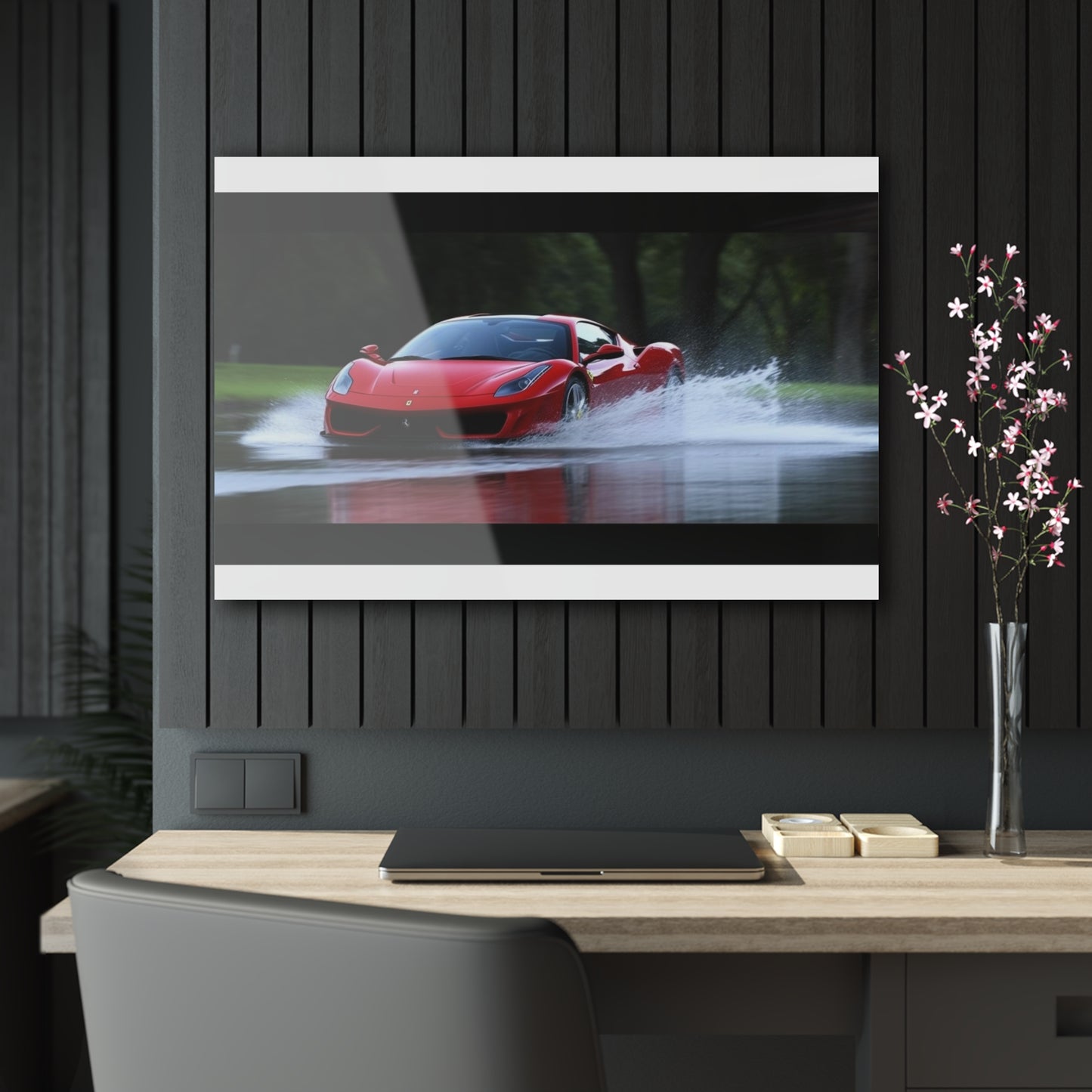 Acrylic Prints Water Ferrari Splash 2