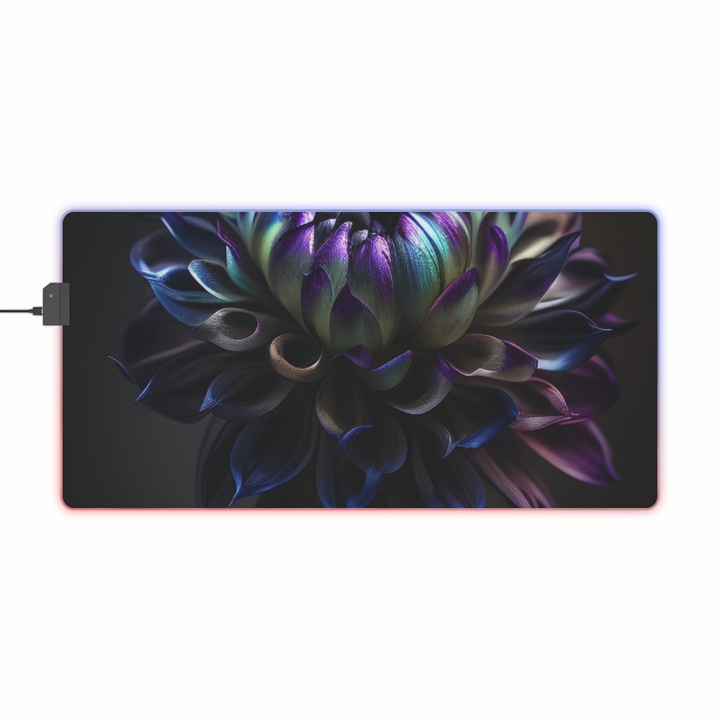 LED Gaming Mouse Pad Dahlia Purple 4