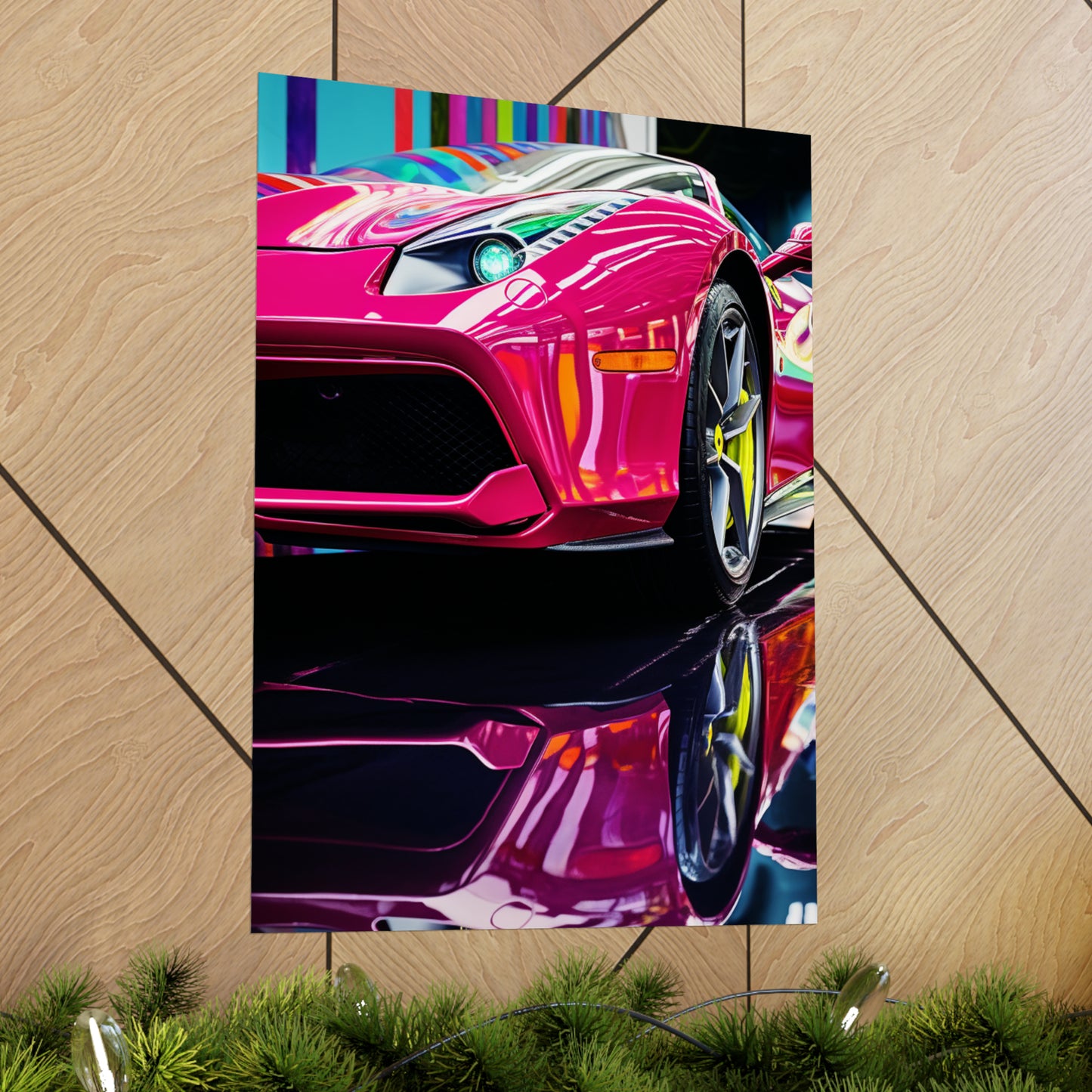 Premium Matte Vertical Posters Ferrari Flair Macro 2