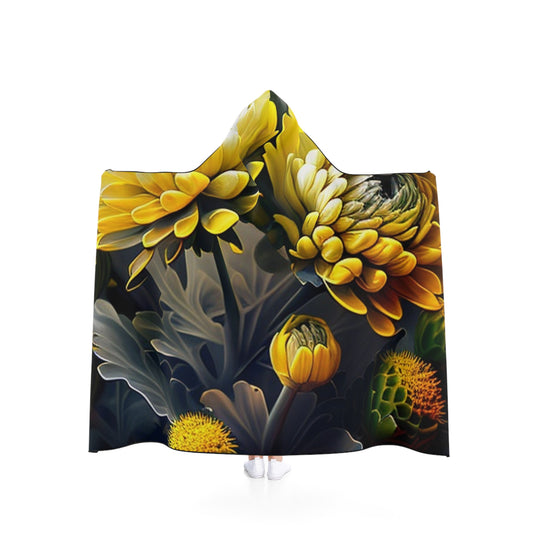 Hooded Blanket Yellow Hermosas Flores Amarillas 2