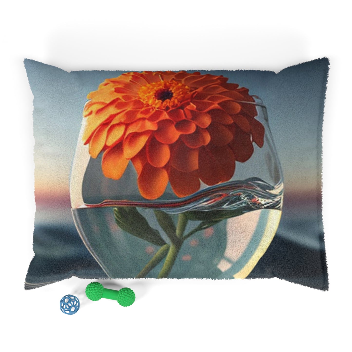 Pet Bed Orange Zinnia 4