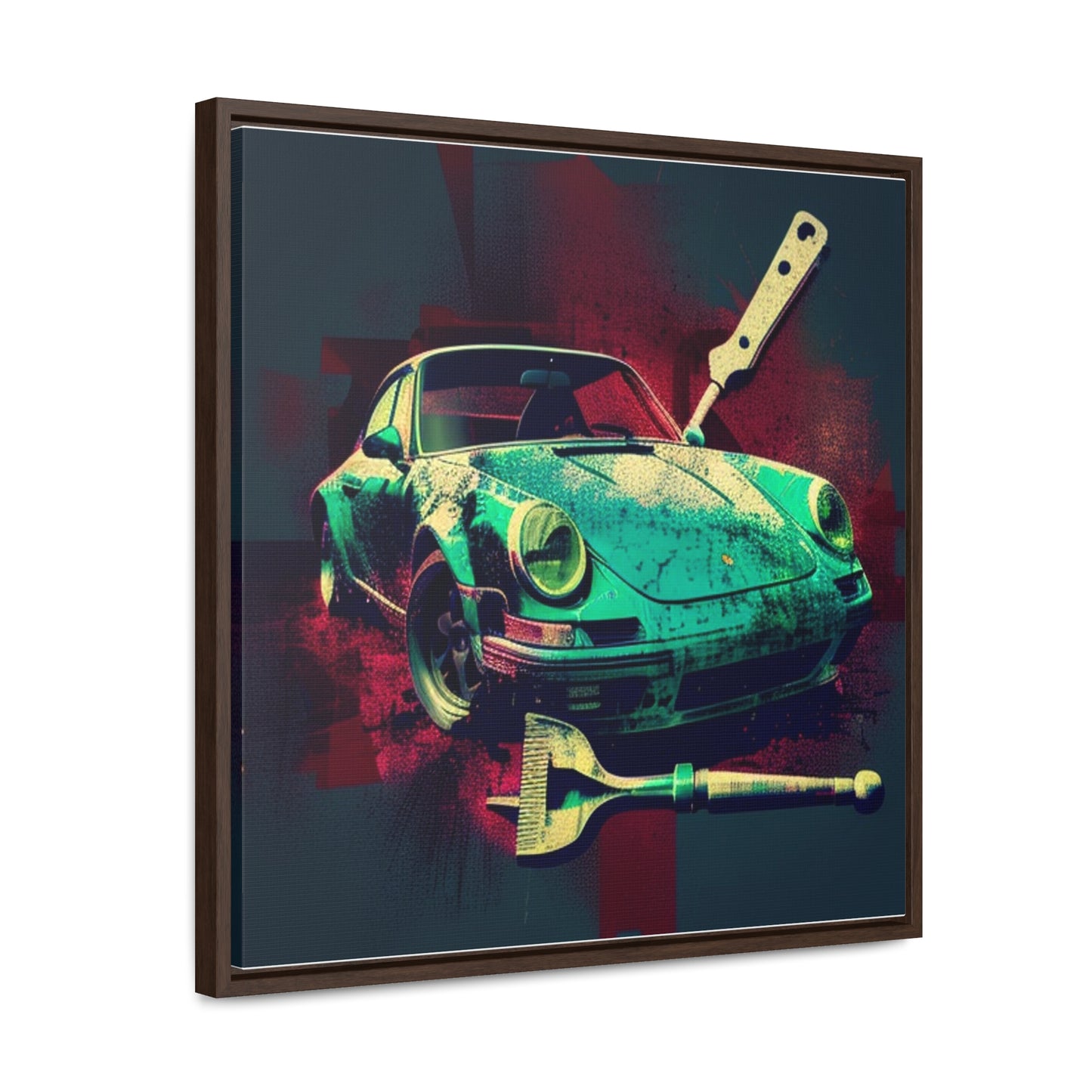 Gallery Canvas Wraps, Square Frame Porsche Abstract 4