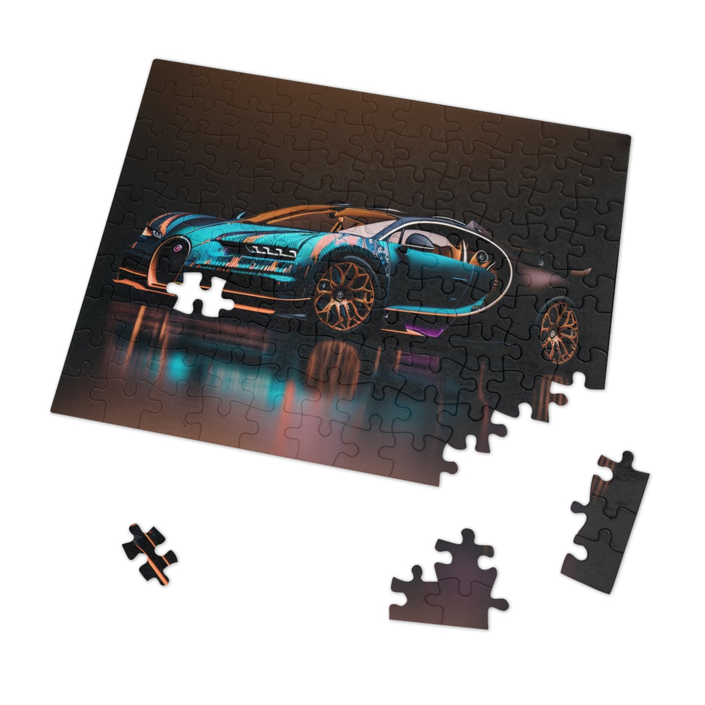 Jigsaw Puzzle (30, 110, 252, 500,1000-Piece) Bugatti Blue 2