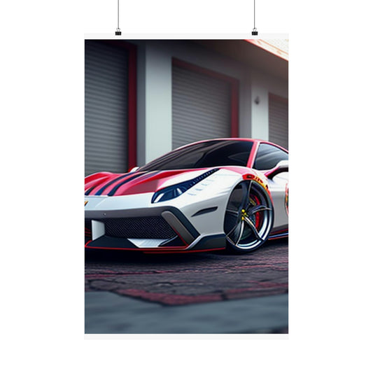 Premium Matte Vertical Posters Ferrari Hyper 3