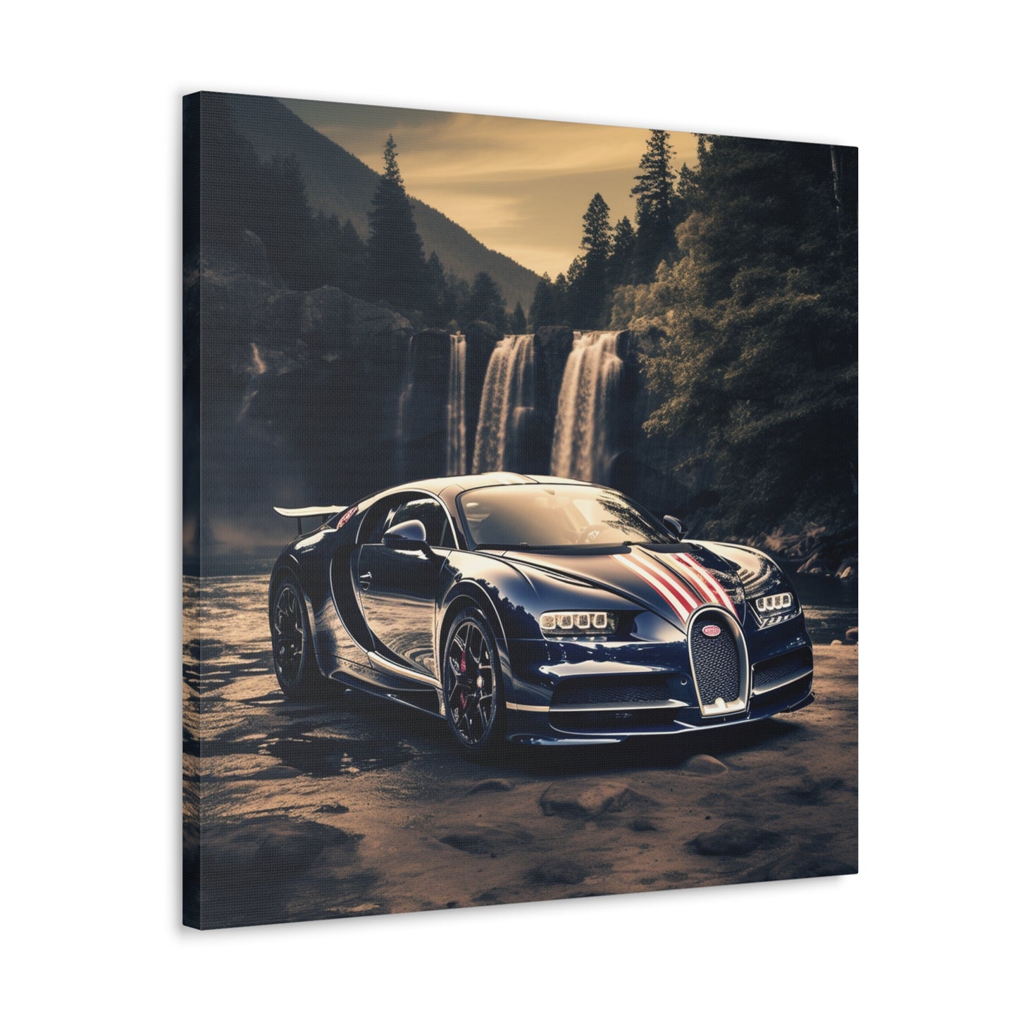 Canvas Gallery Wraps Bugatti Waterfall 2