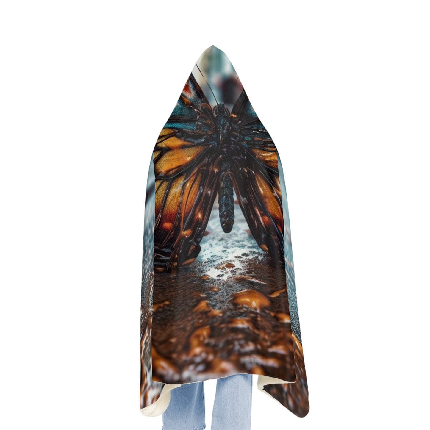 Snuggle Hooded Blanket Water Butterfly Street 3