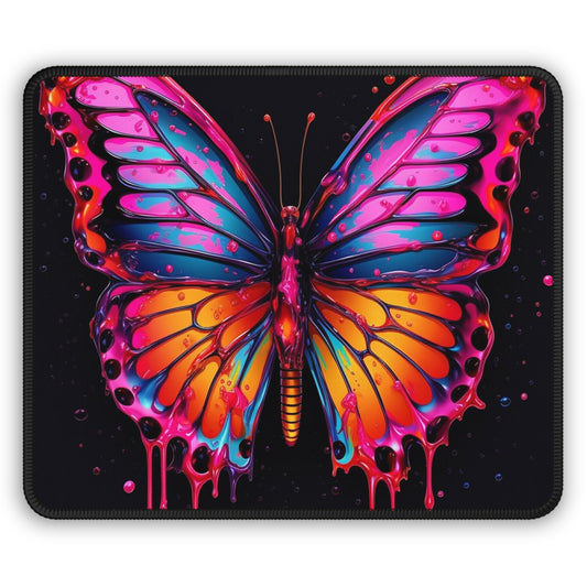 Gaming Mouse Pad  Pink Butterfly Flair 1