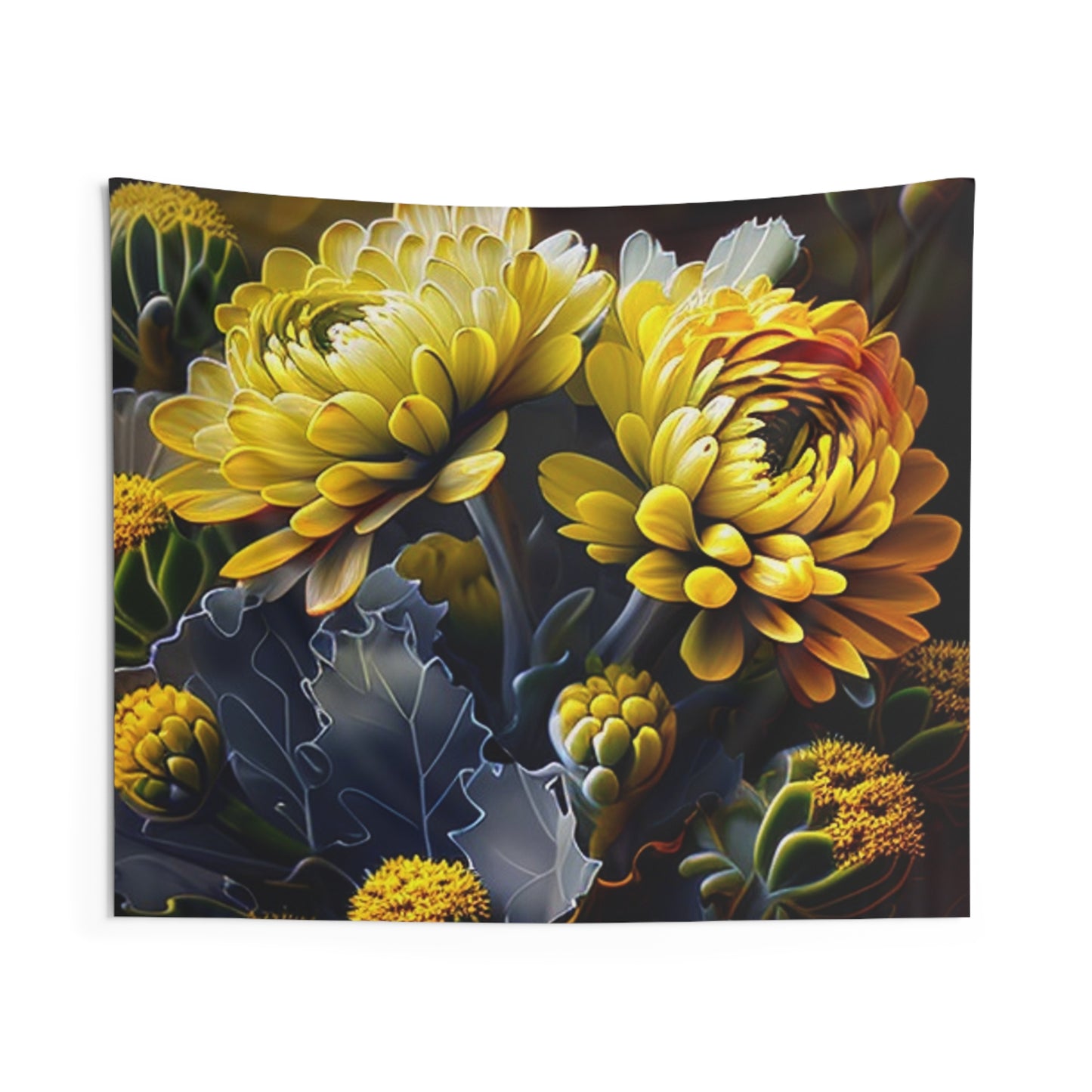 Indoor Wall Tapestries Yellow Hermosas Flores Amarillas 1