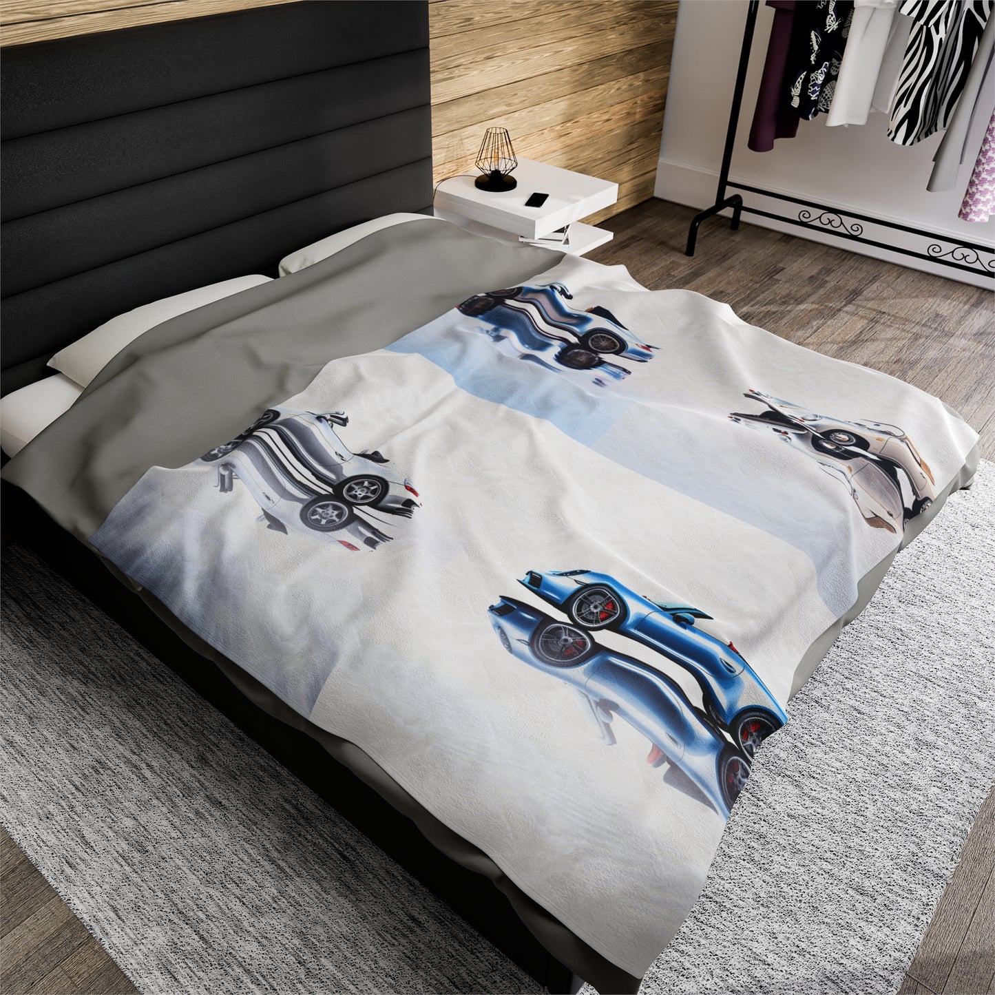 Velveteen Plush Blanket 911 Speedster on water 5