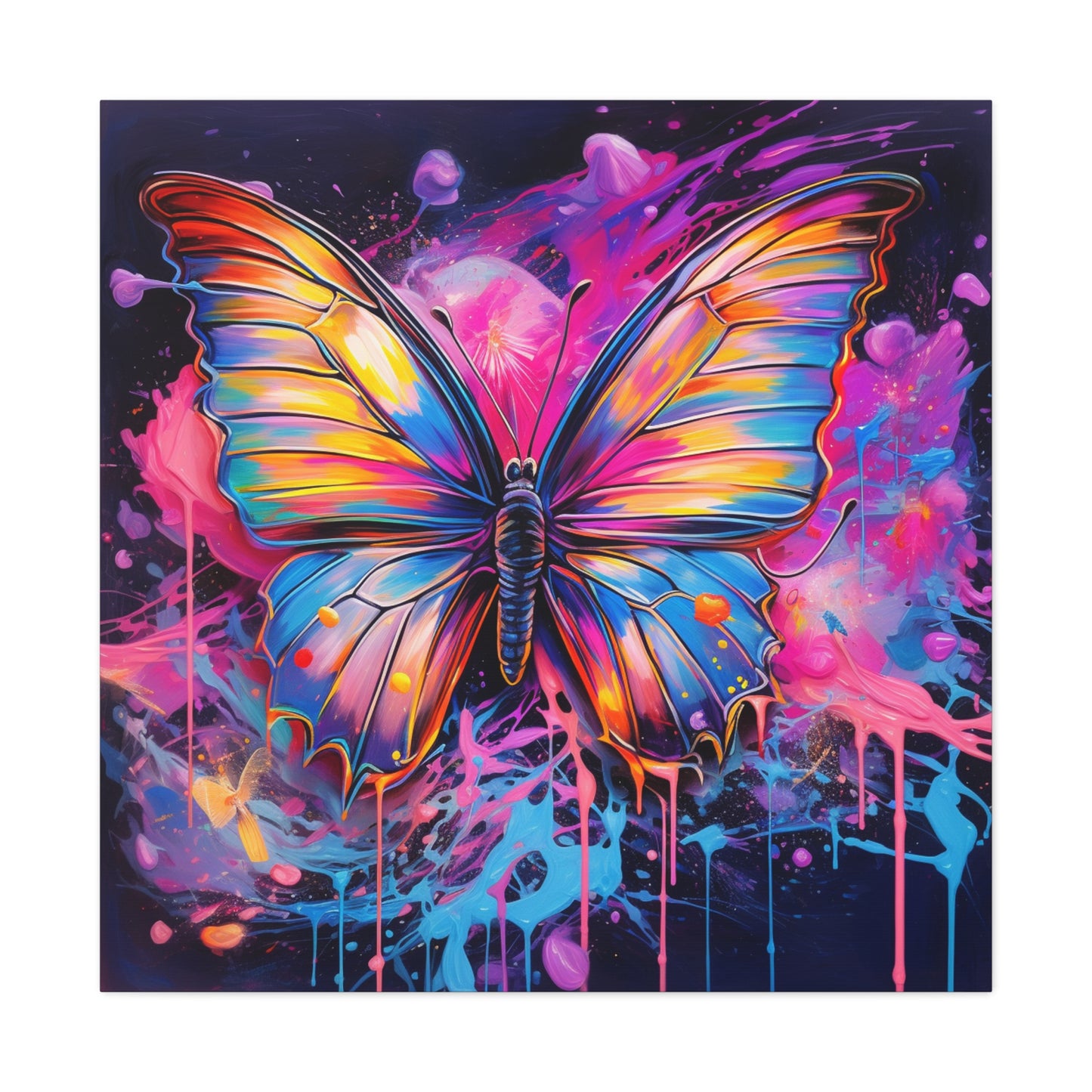 Canvas Gallery Wraps Pink Butterfly Flair 3