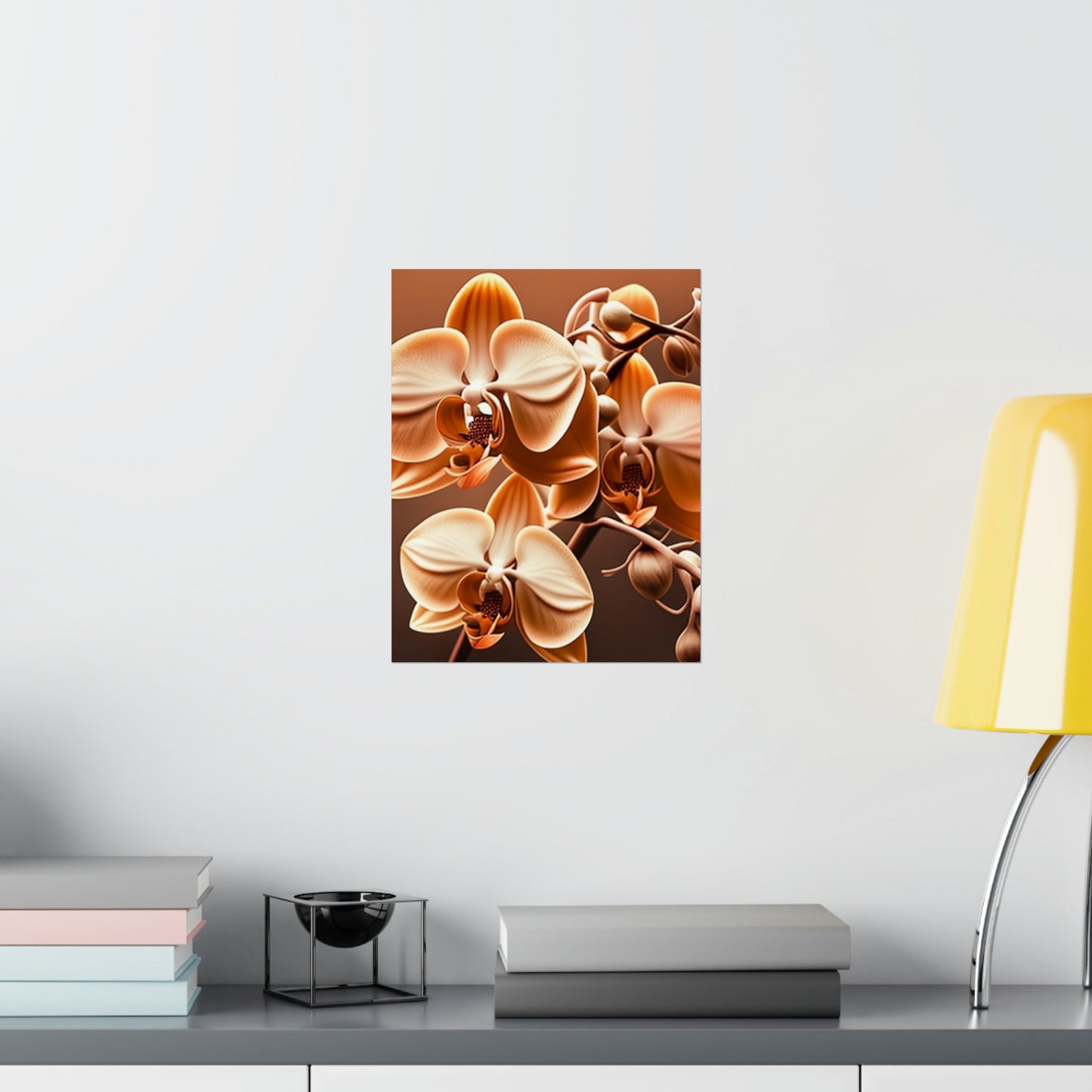 Premium Matte Vertical Posters orchid pedals 3