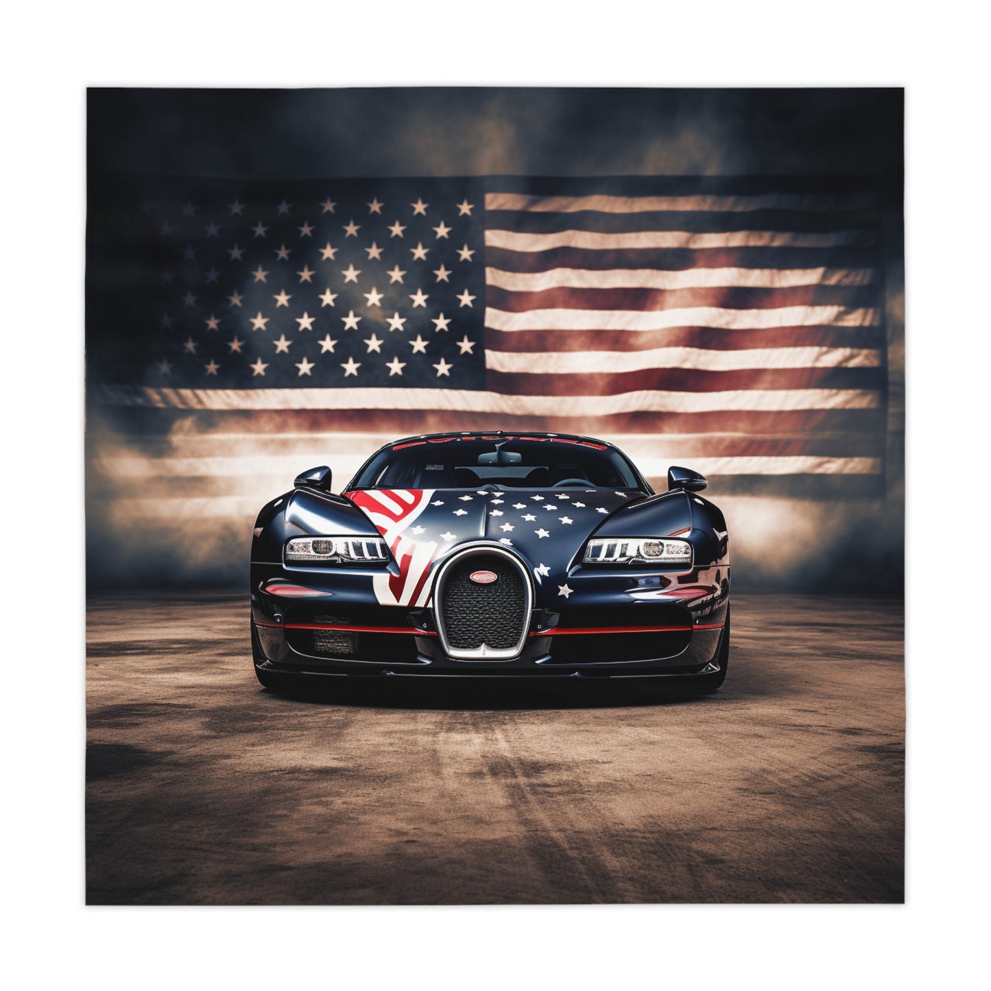 Tablecloth Bugatti American Flag 2