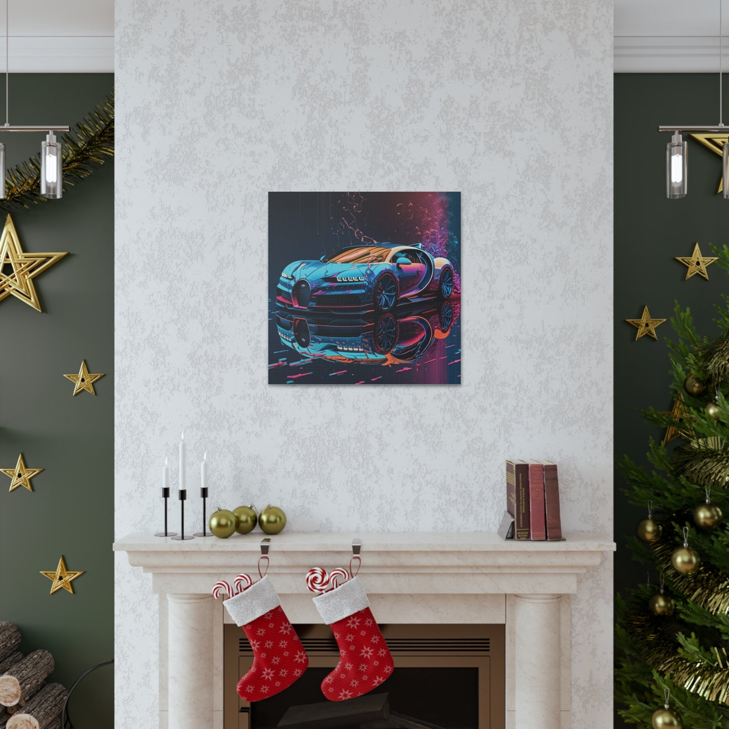 Canvas Gallery Wraps Bugatti Neon Chiron 4