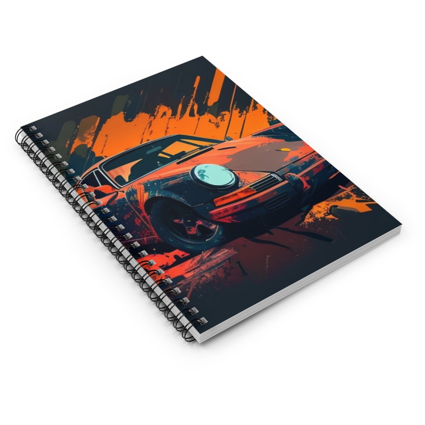 Spiral Notebook - Ruled Line Porsche Abstract 3