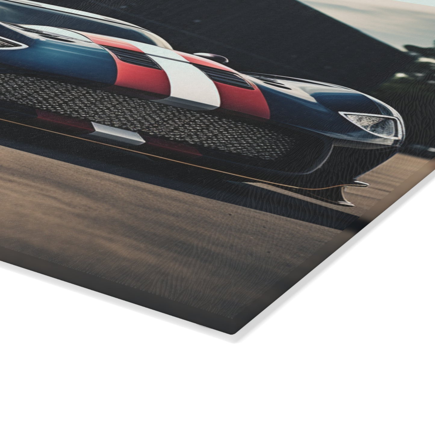 Glass Cutting Board Bugatti Flag American 2