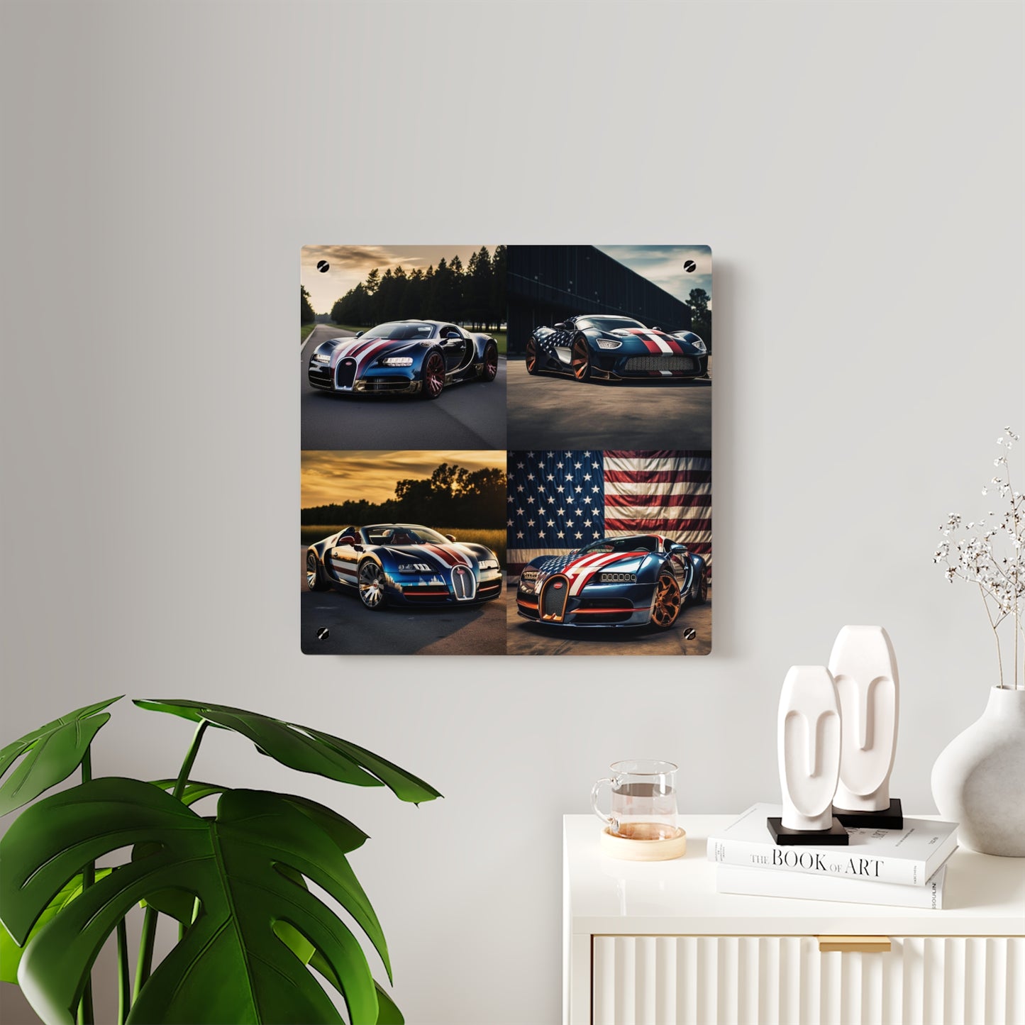 Acrylic Wall Art Panels Bugatti Flag American 5