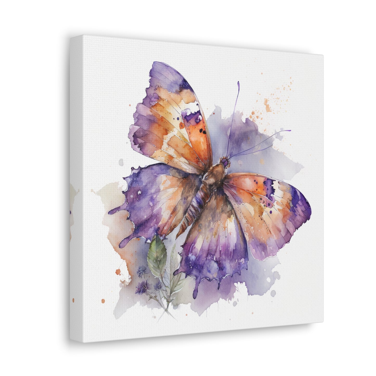 Canvas Gallery Wraps MerlinRose Watercolor Butterfly 1