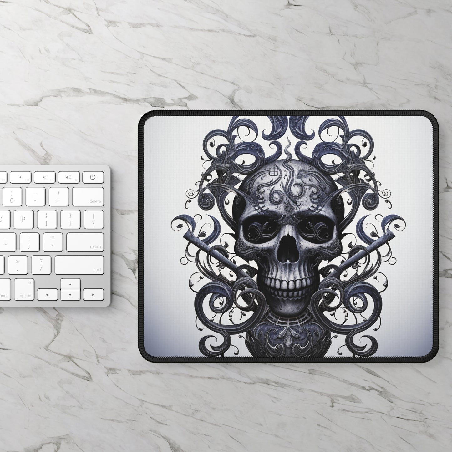 Gaming Mouse Pad  Skull Treble Clef 1