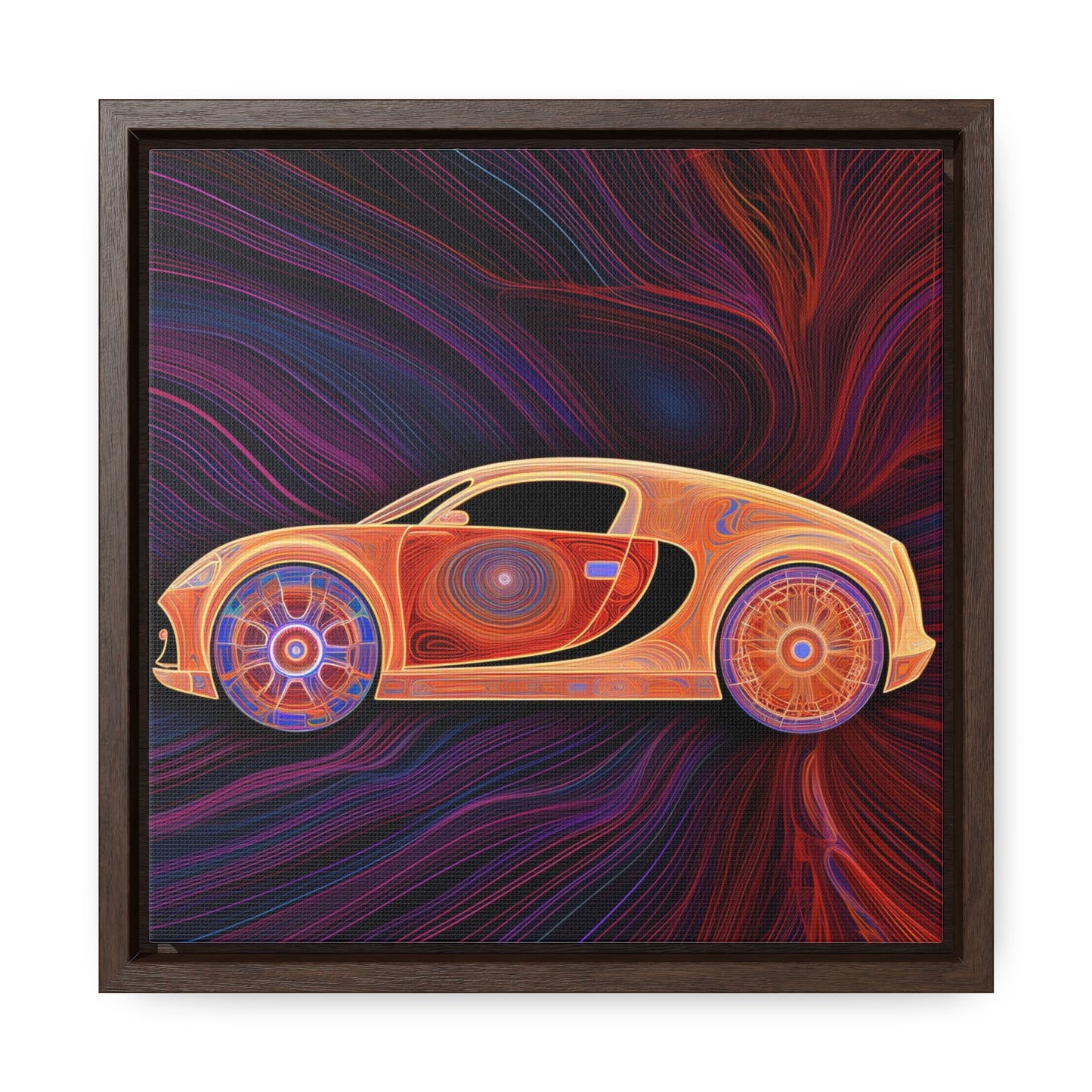 Gallery Canvas Wraps, Square Frame Bugatti Abstract Concept 2