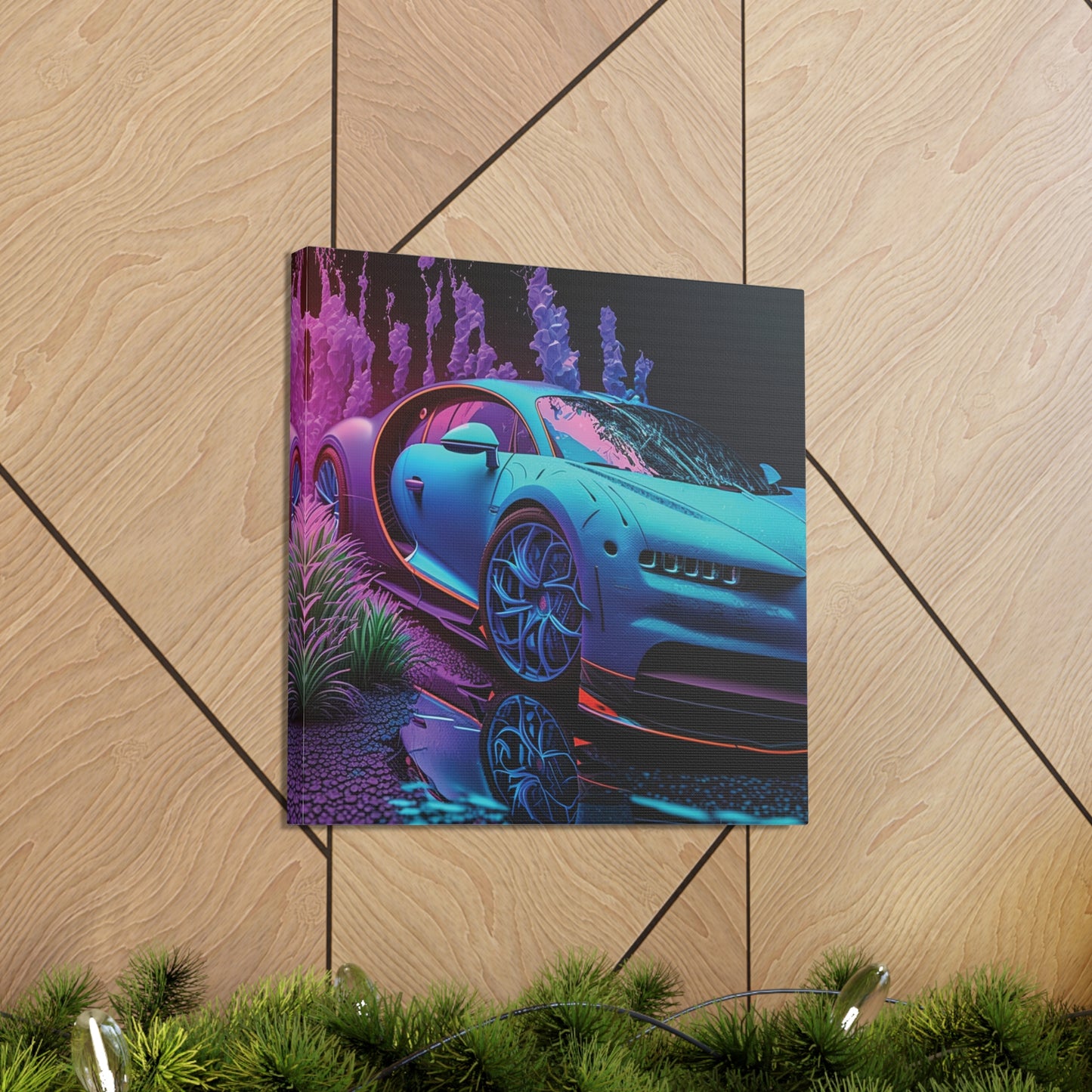 Canvas Gallery Wraps Bugatti Neon Chiron 2