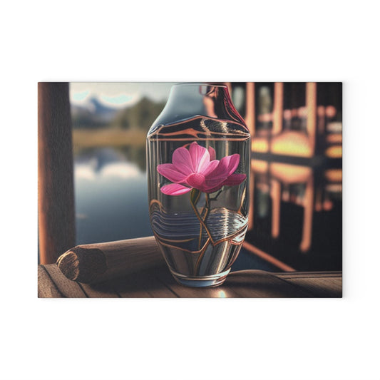 Glass Cutting Board Magnolia in a Glass vase 3