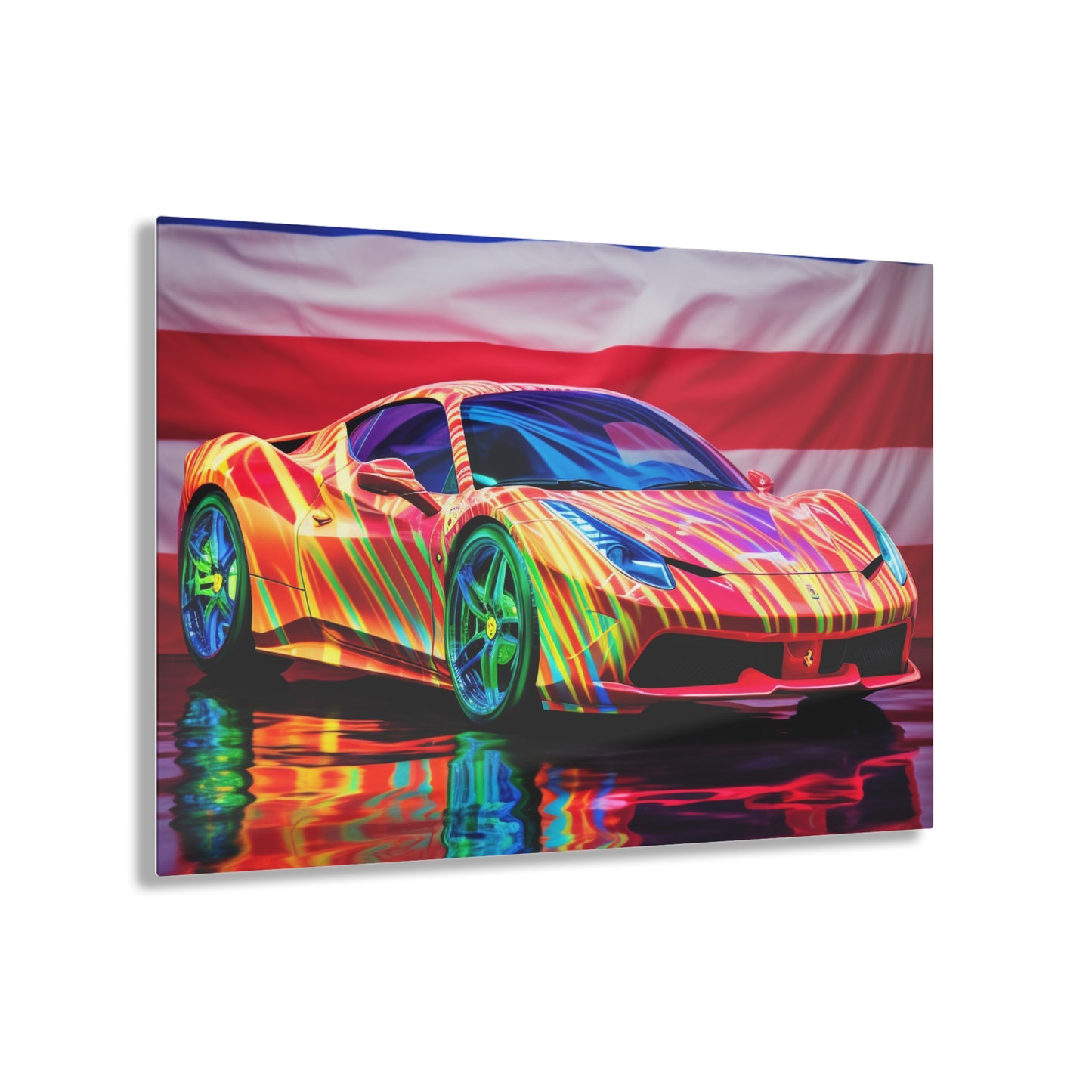 Acrylic Prints Hyper Colorfull Ferrari 4