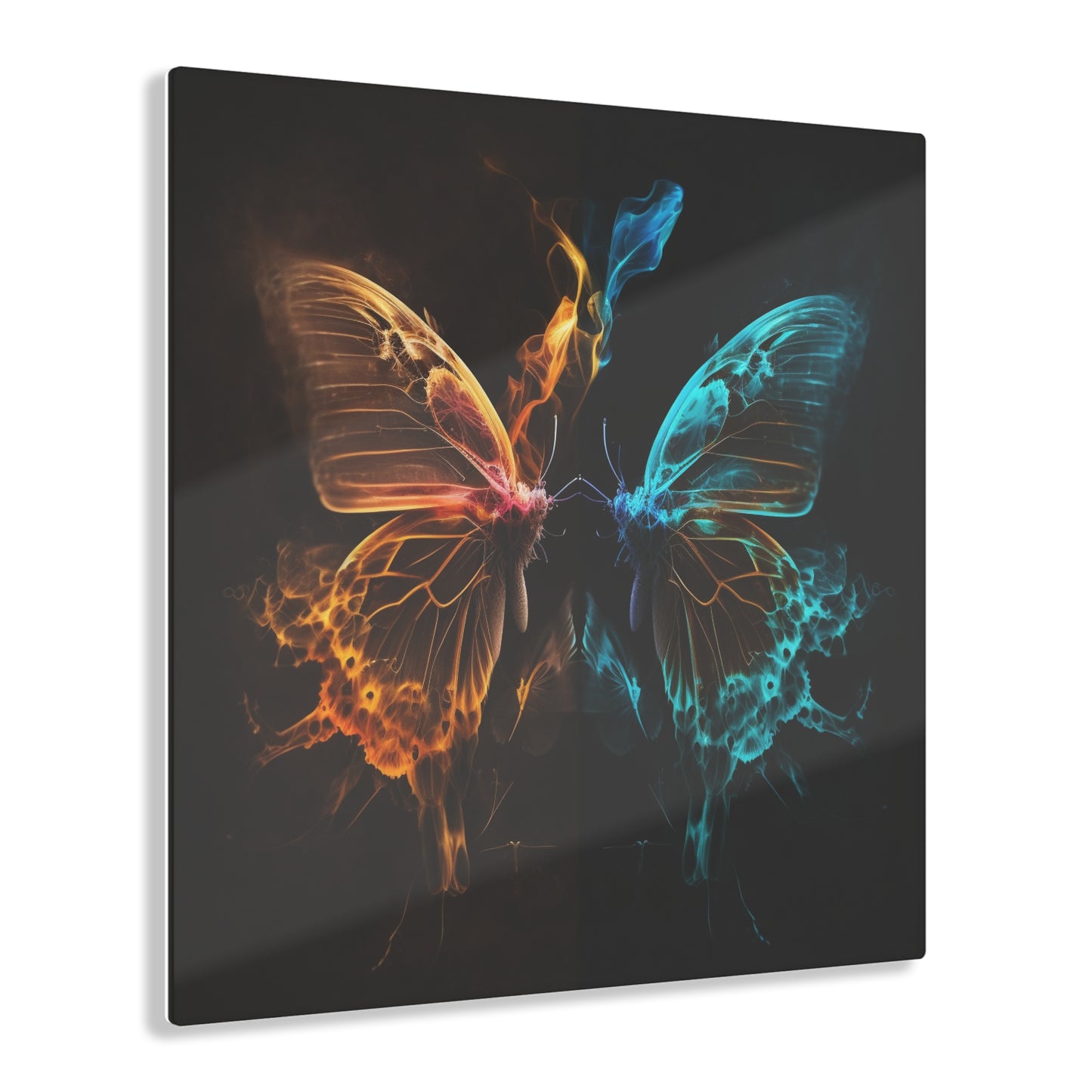 Acrylic Prints Kiss Neon Butterfly 10