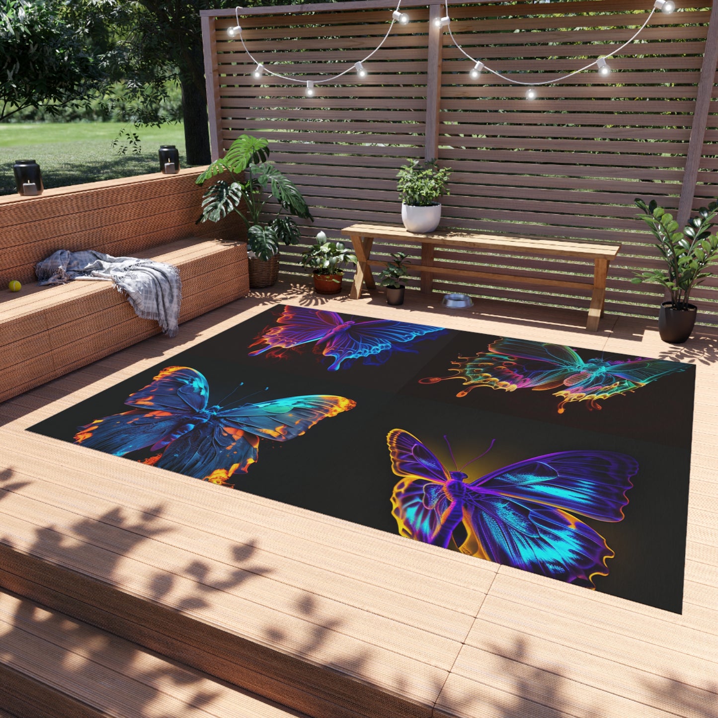 Outdoor Rug  Thermal Butterfly 5