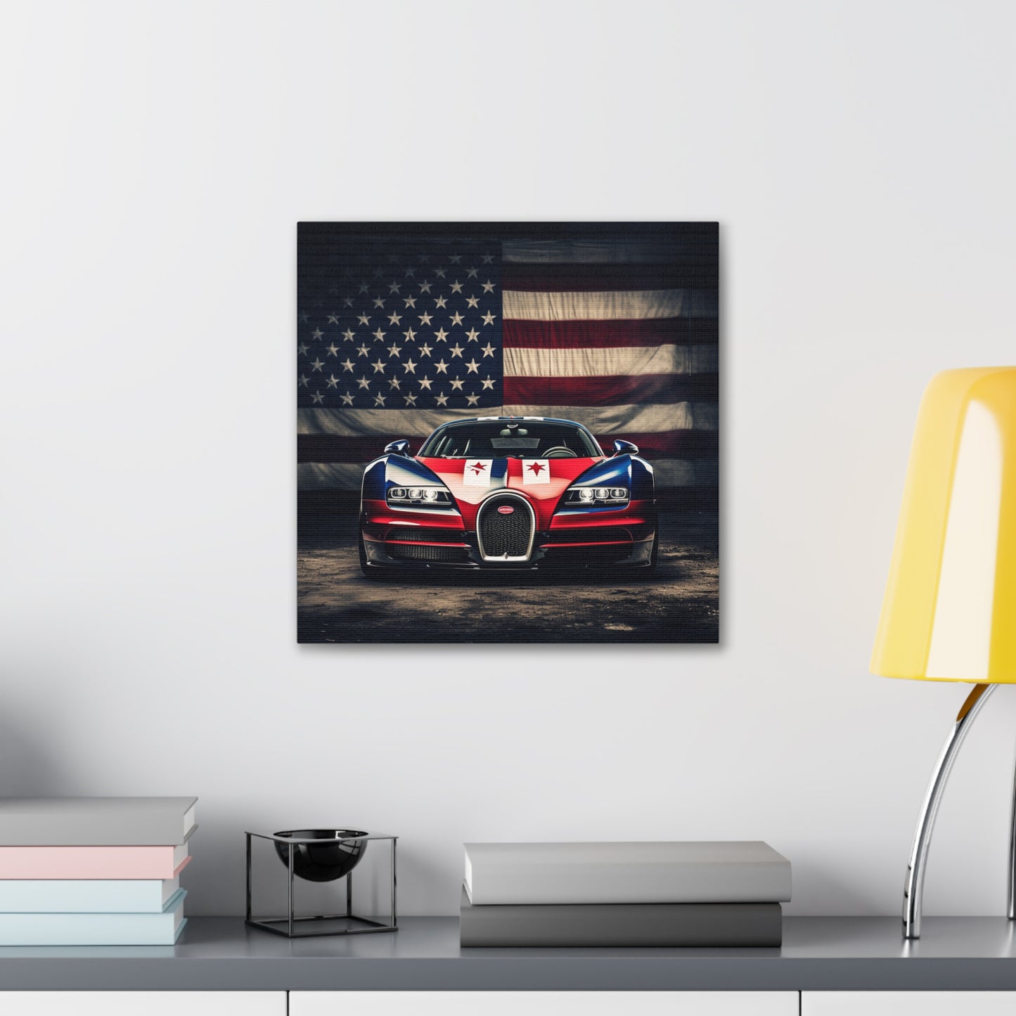 Canvas Gallery Wraps Bugatti American Flag 3