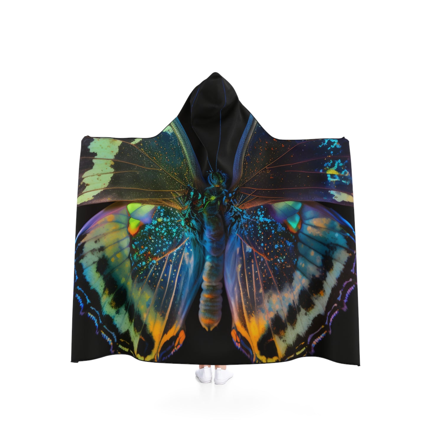 Hooded Blanket Neon Butterfly Flair 4