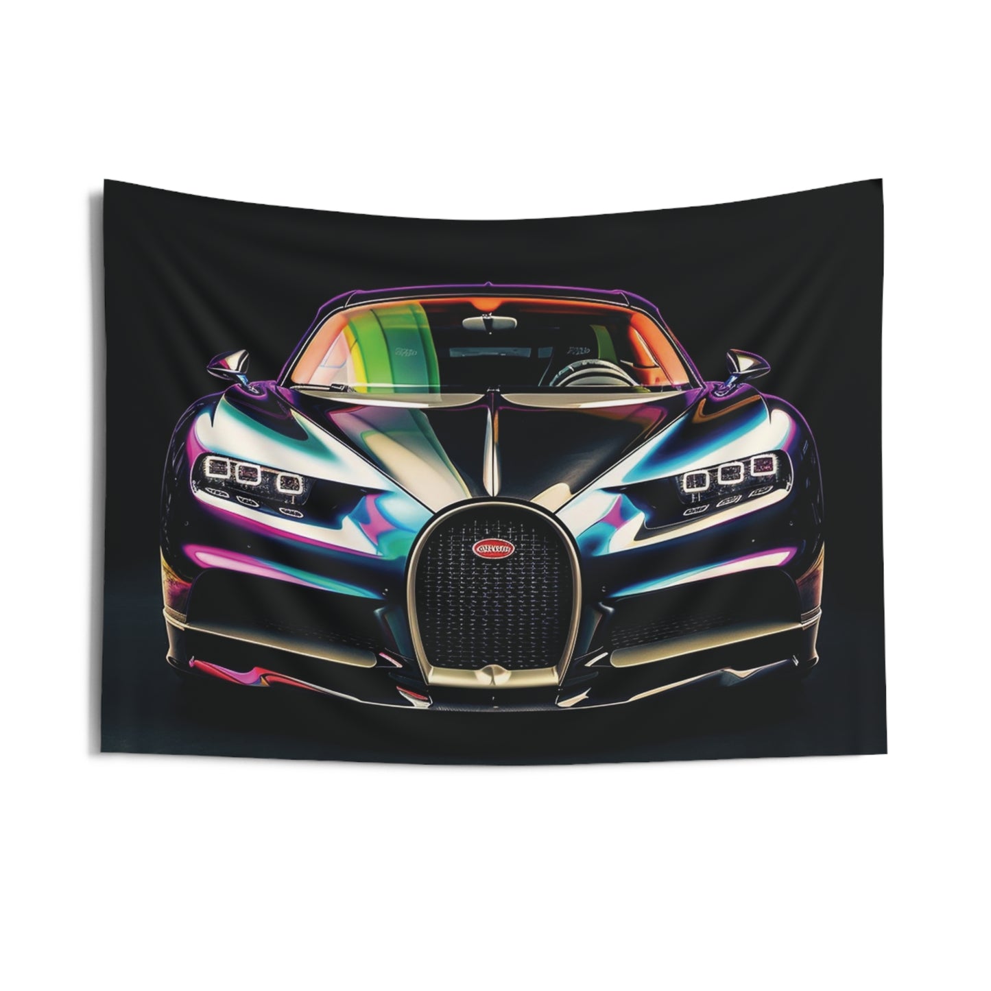 Indoor Wall Tapestries Hyper Bugatti Chiron 4