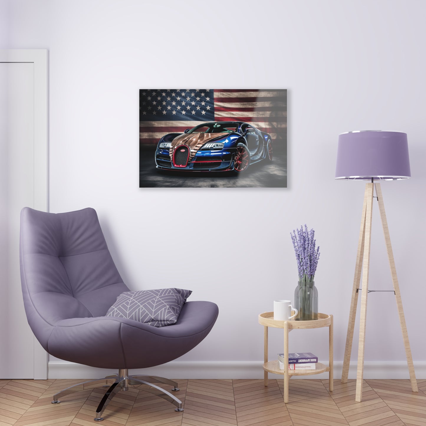 Acrylic Prints Bugatti American Flag 4