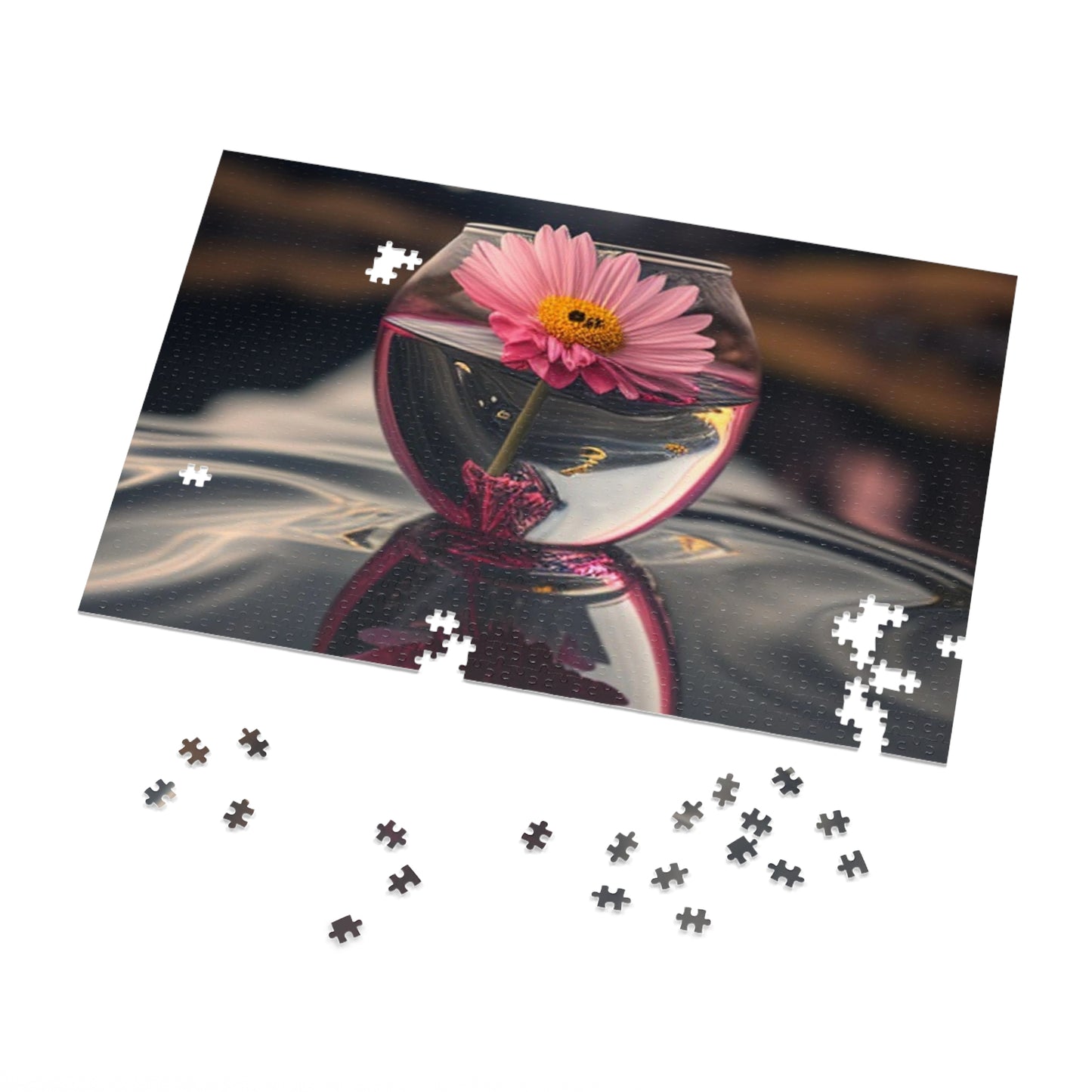 Jigsaw Puzzle (30, 110, 252, 500,1000-Piece) Pink Daisy 1