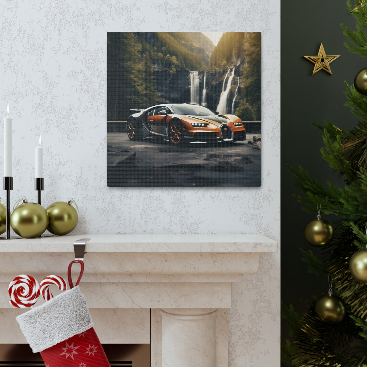 Canvas Gallery Wraps Bugatti Waterfall 3