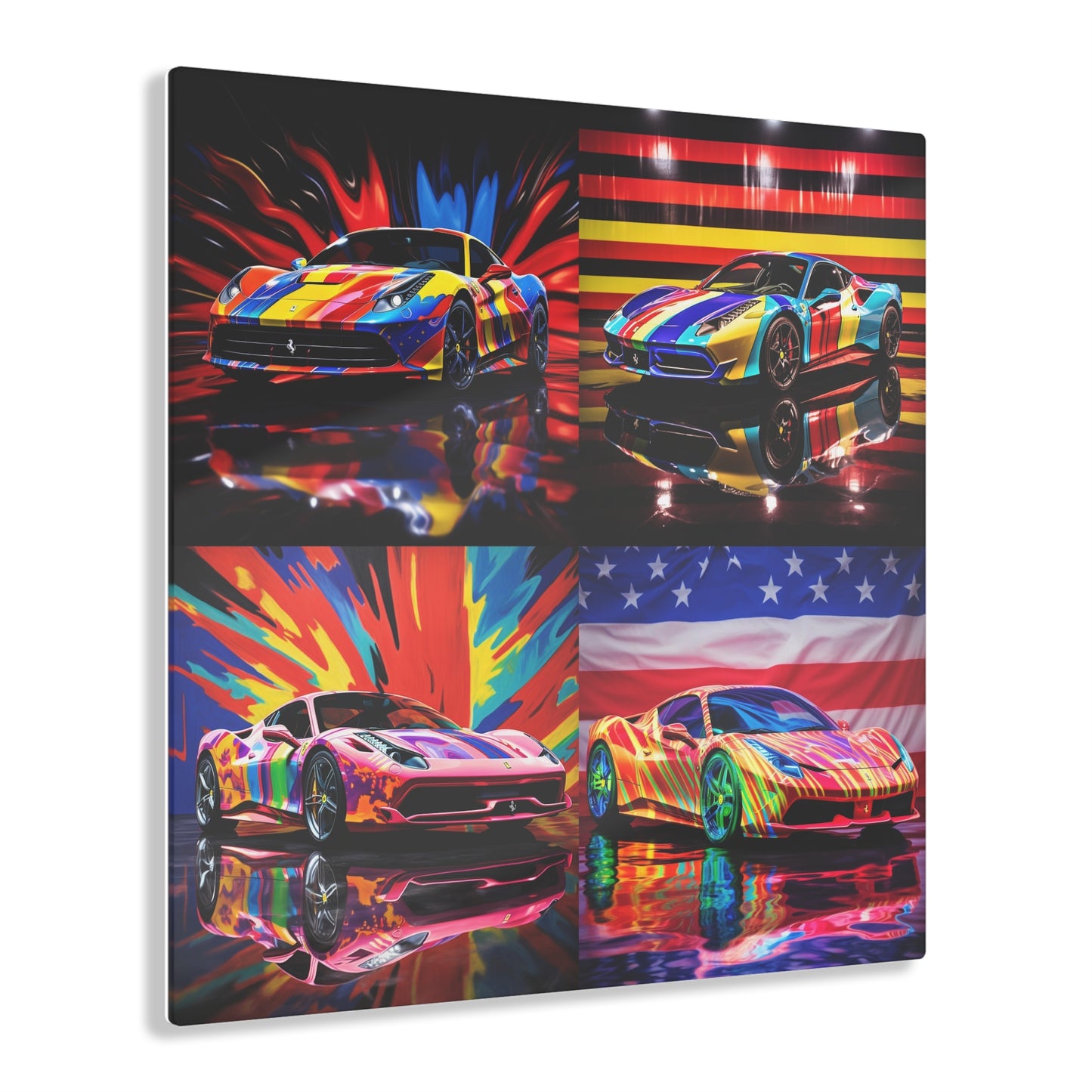 Acrylic Prints Hyper Colorfull Ferrari 5