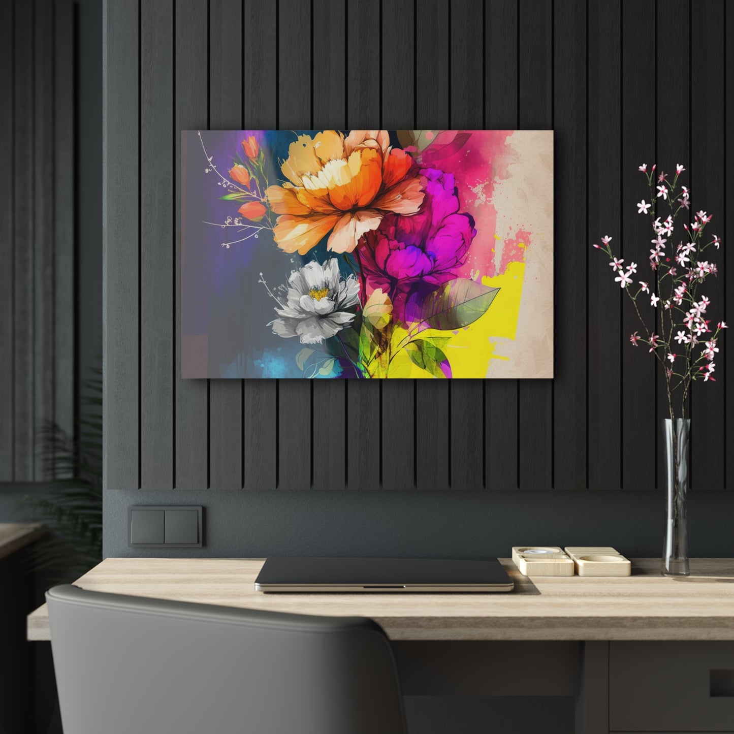 Acrylic Prints Bright Spring Flowers 4