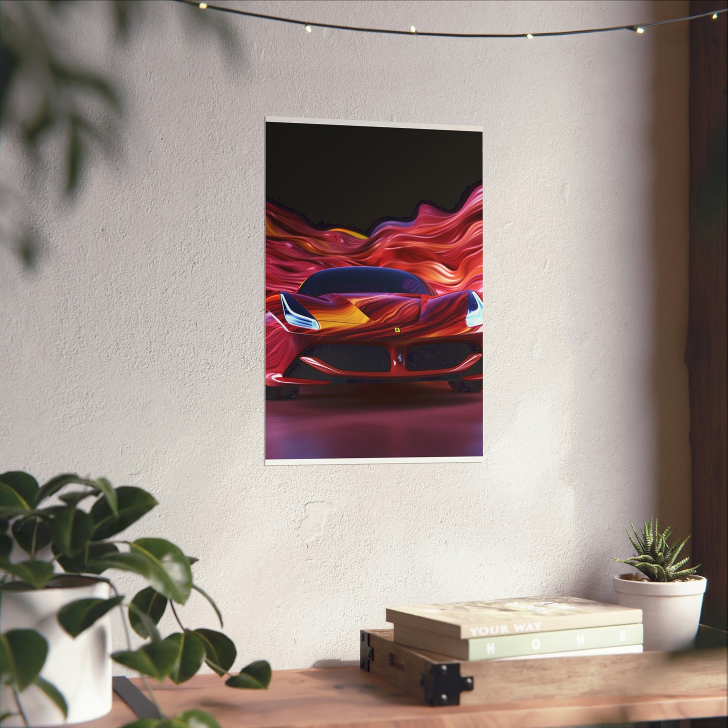 Premium Matte Vertical Posters Ferrari Water Fusion 3