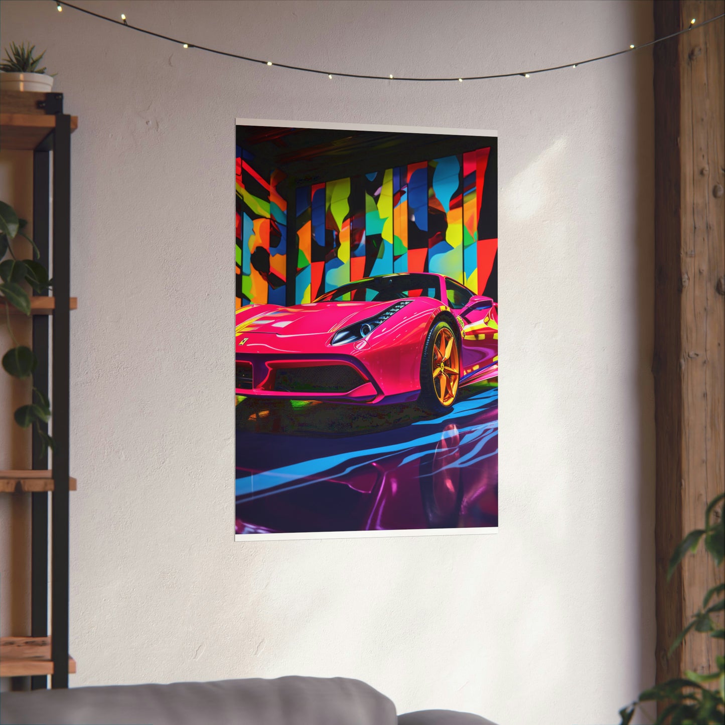 Premium Matte Vertical Posters Ferrari Flair Macro 1