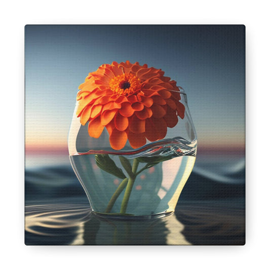 Canvas Gallery Wraps Orange Zinnia 4