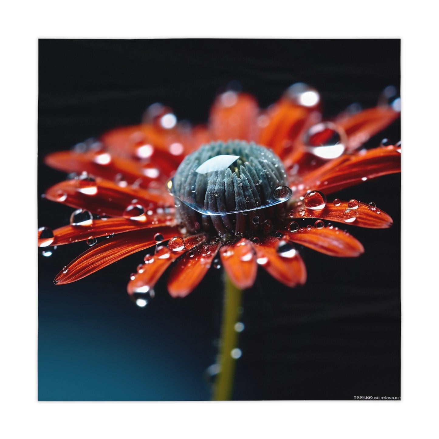 Tablecloth Water drop Macro Flower 1