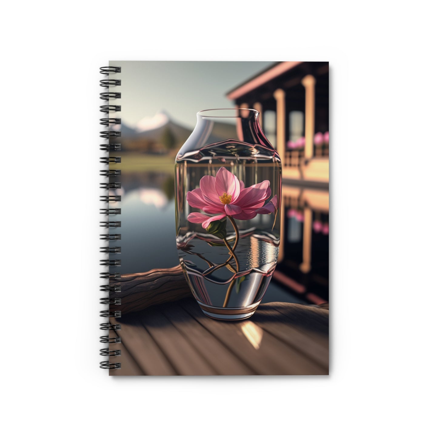 Spiral Notebook - Ruled Line Pink Magnolia 1