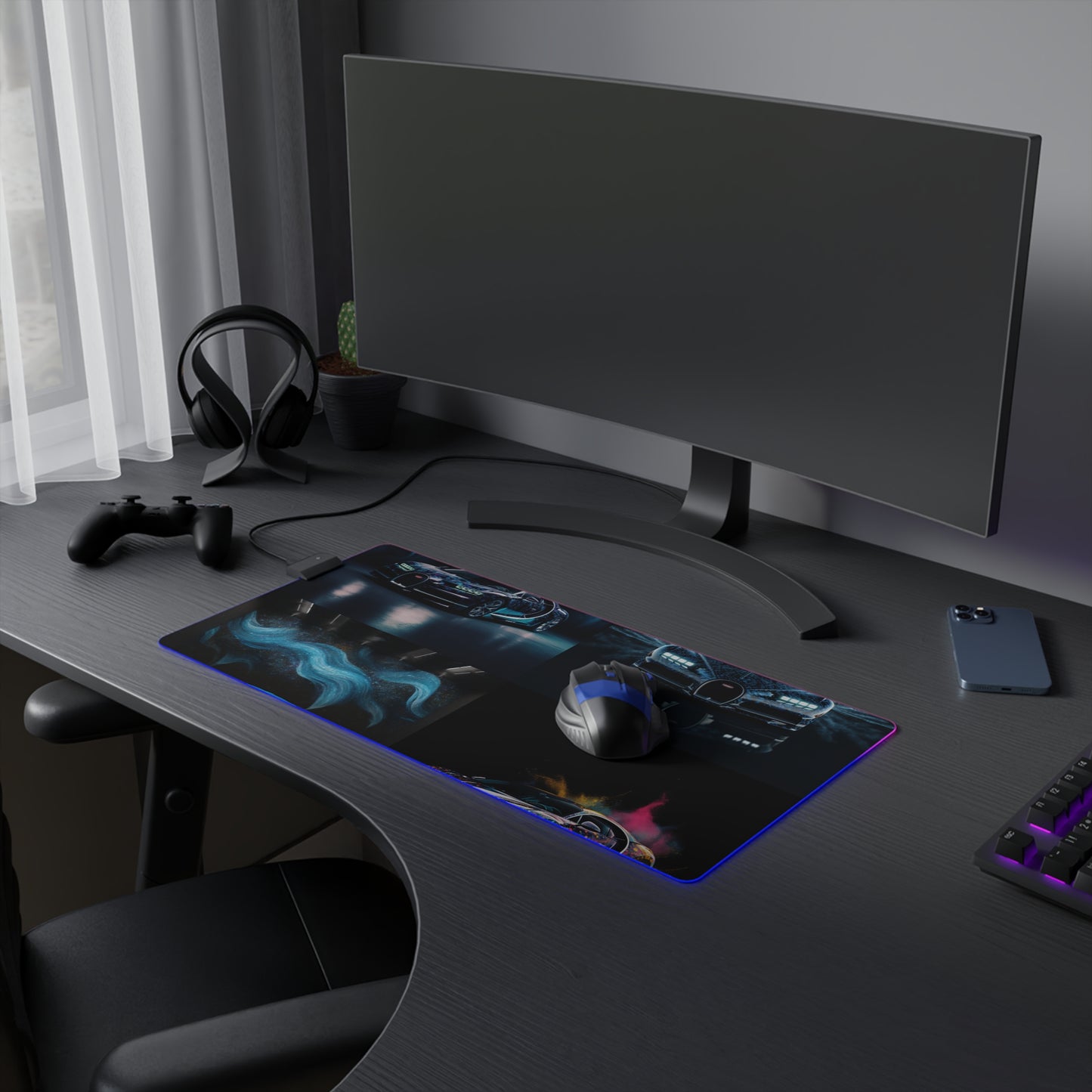 LED Gaming Mouse Pad Hyper Bugatti 5