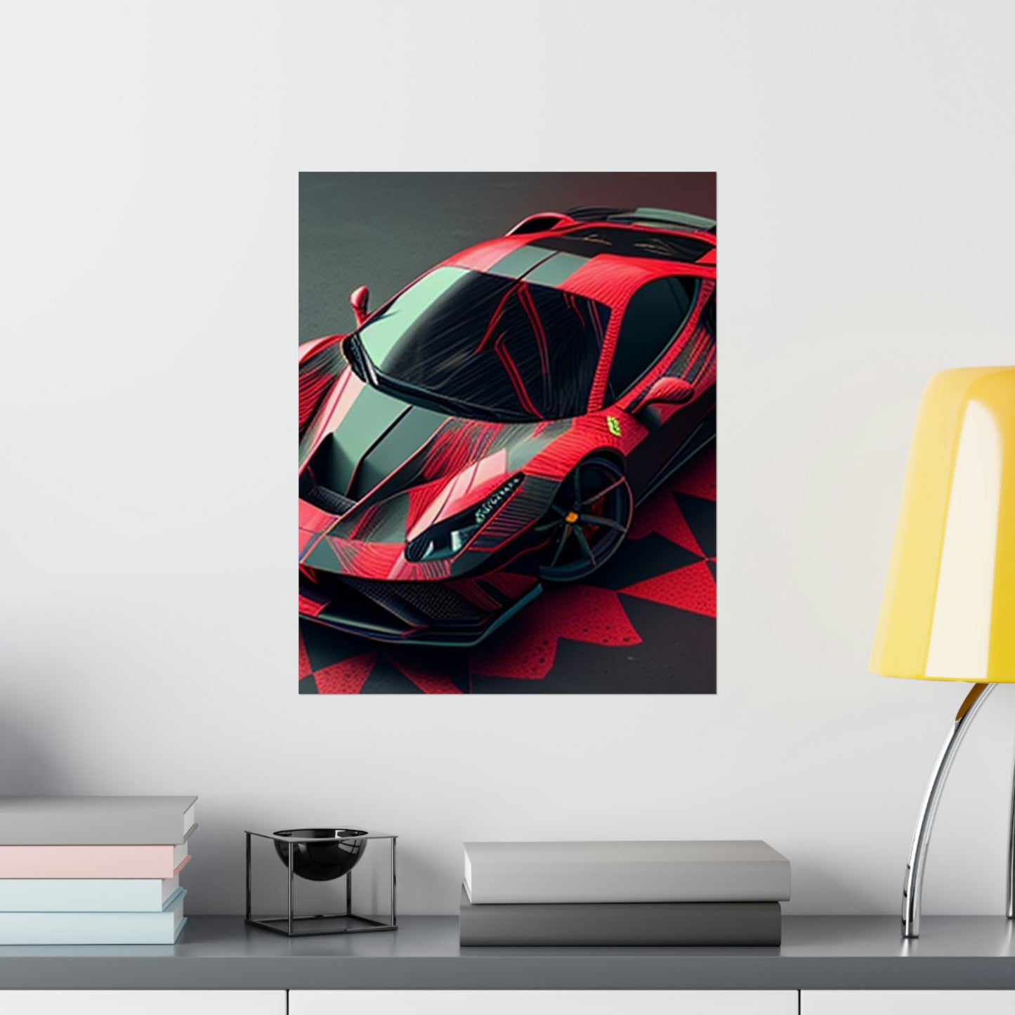 Premium Matte Vertical Posters Ferrari Hyper 2