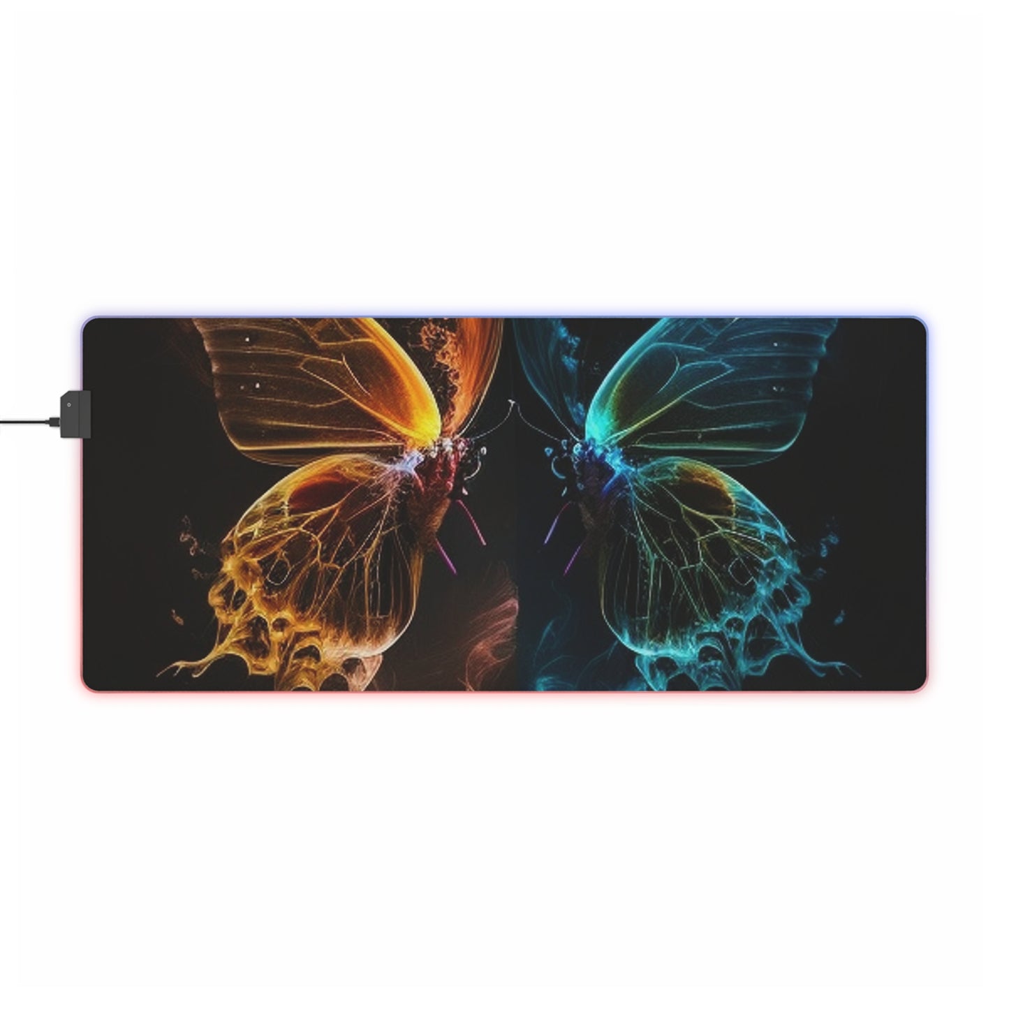 LED Gaming Mouse Pad Kiss Neon Butterfly 1