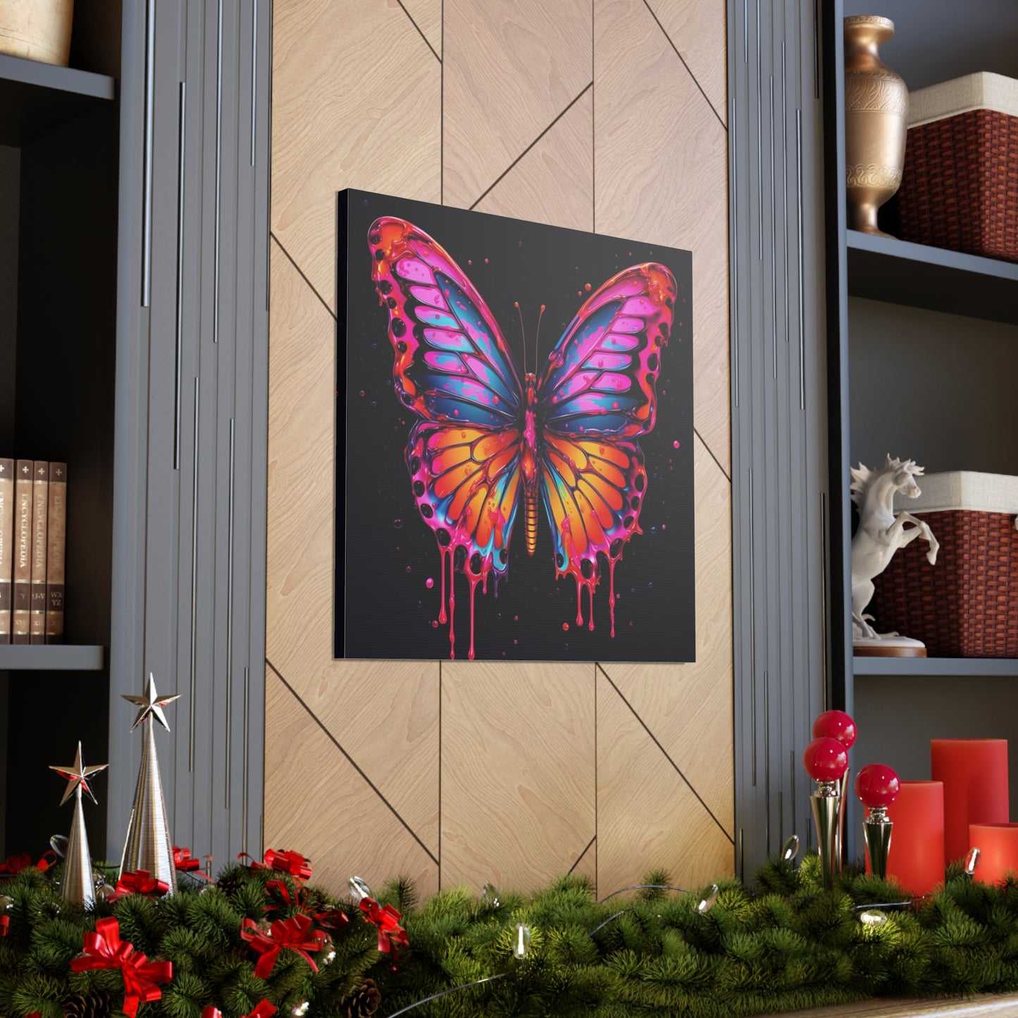 Canvas Gallery Wraps Pink Butterfly Flair 1