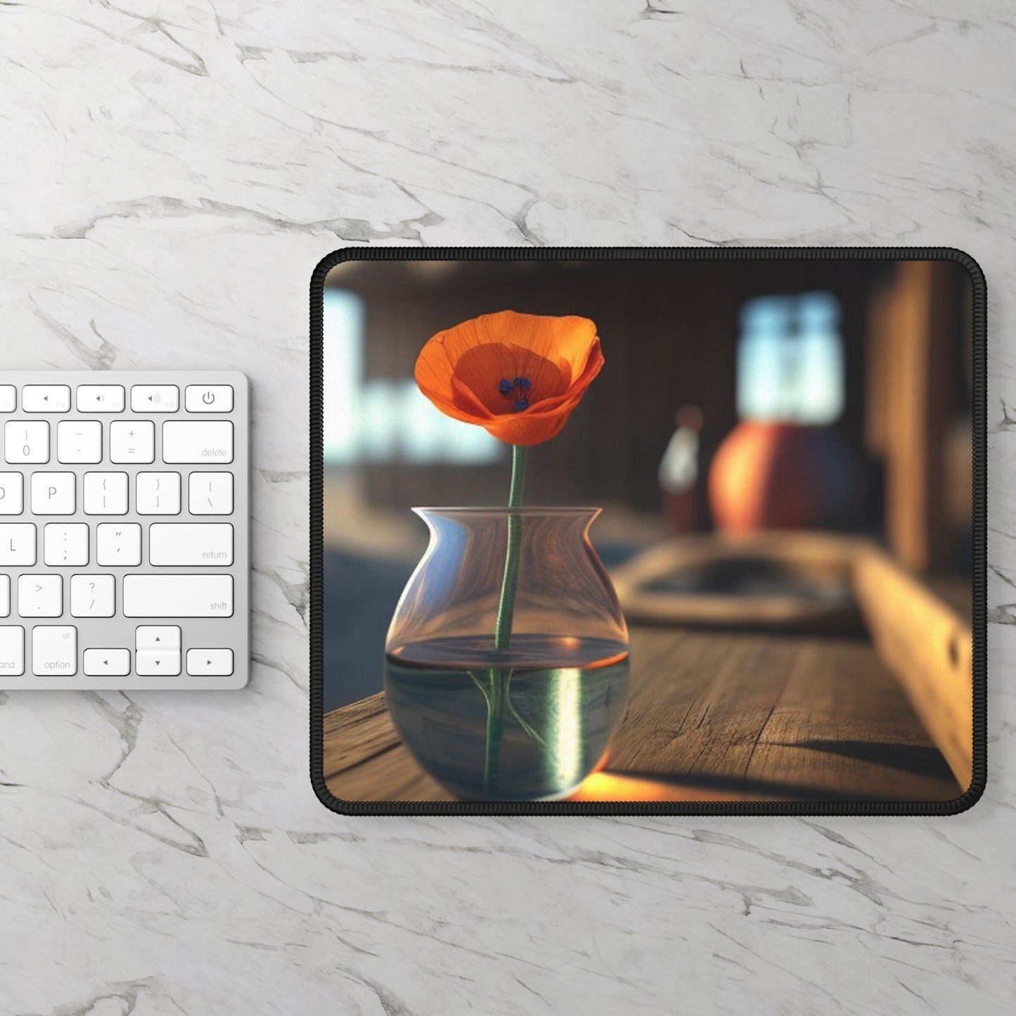 Gaming Mouse Pad  Poppy in a Glass Vase 2