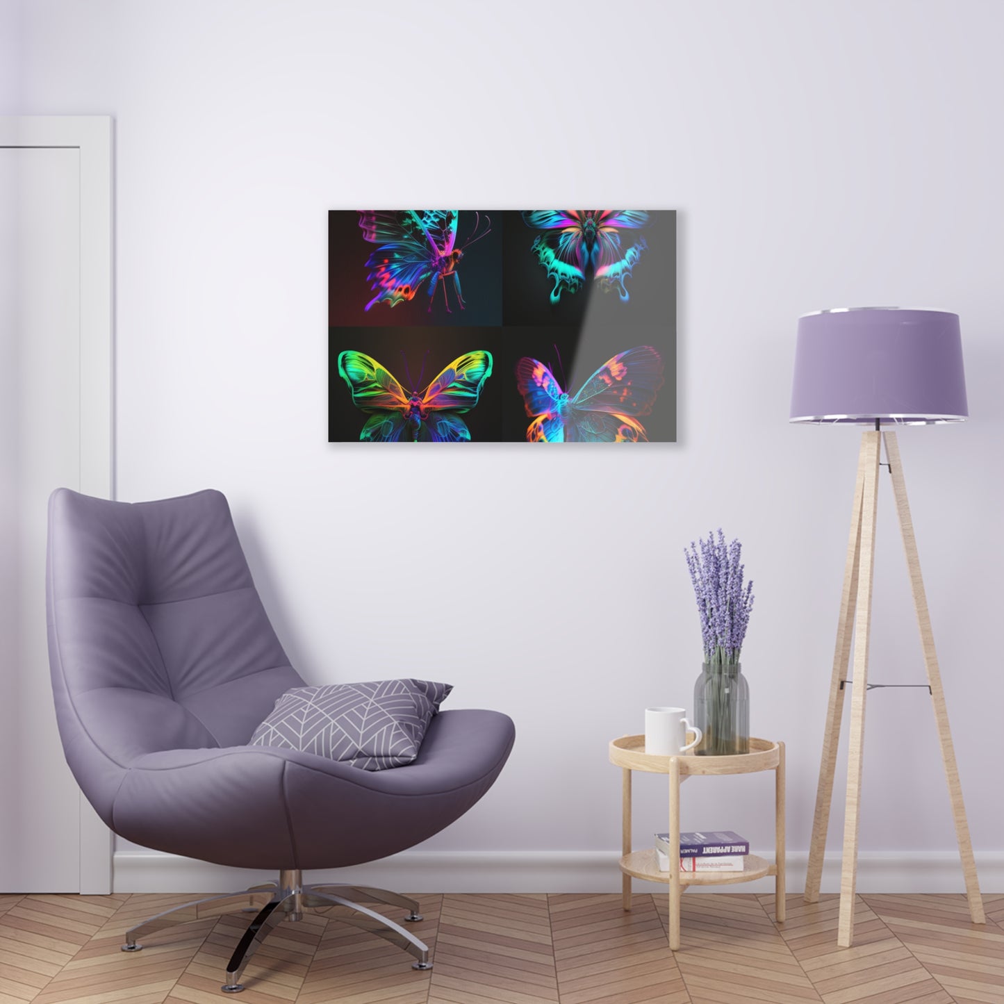 Acrylic Prints Raw Hyper Color Butterfly 5